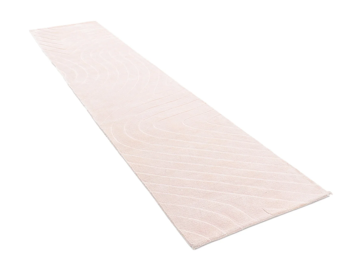 Tapis de couloir en laine 81x391 rose Darya