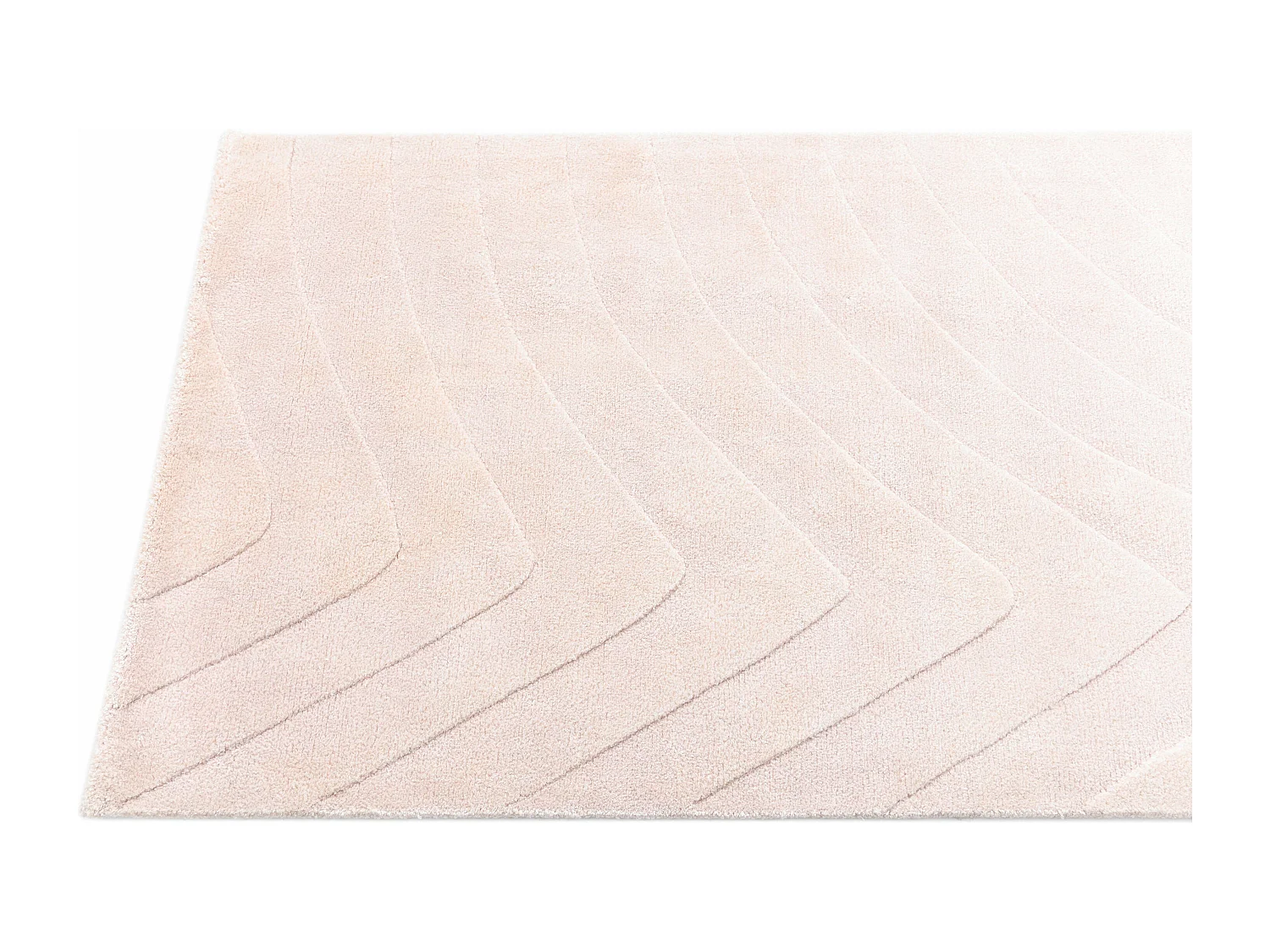 Tapis de couloir en laine 81x391 rose Darya