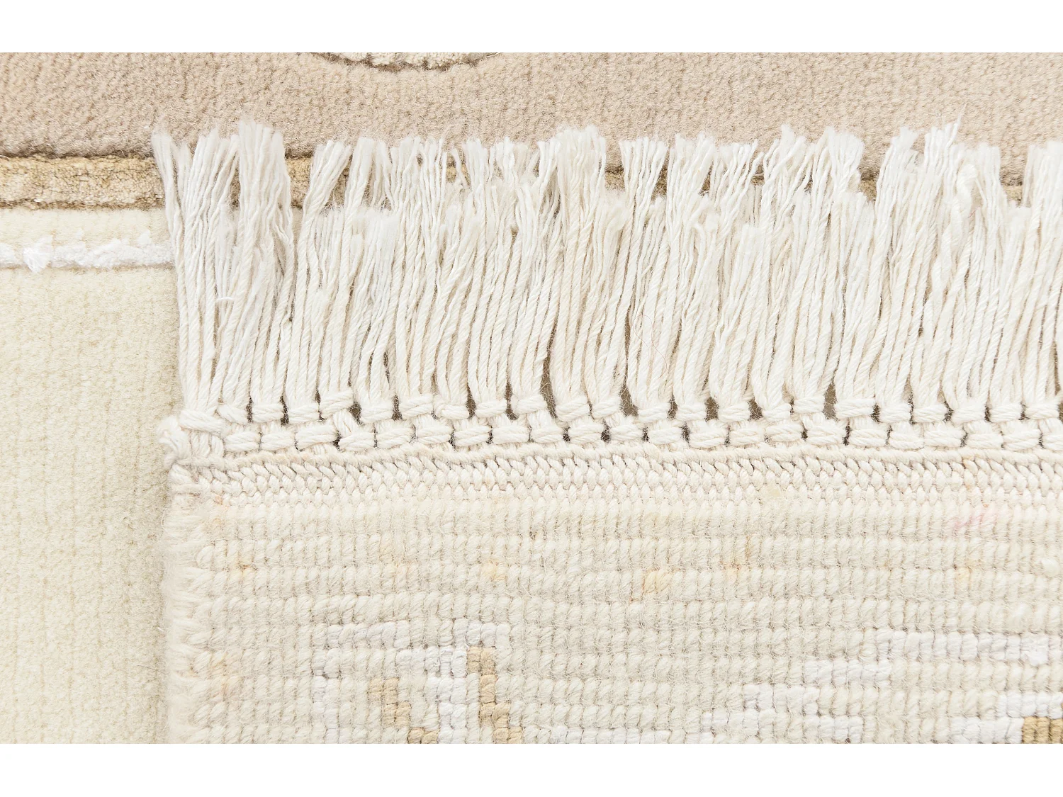 Tapis de couloir en laine 84x290 beige Darya