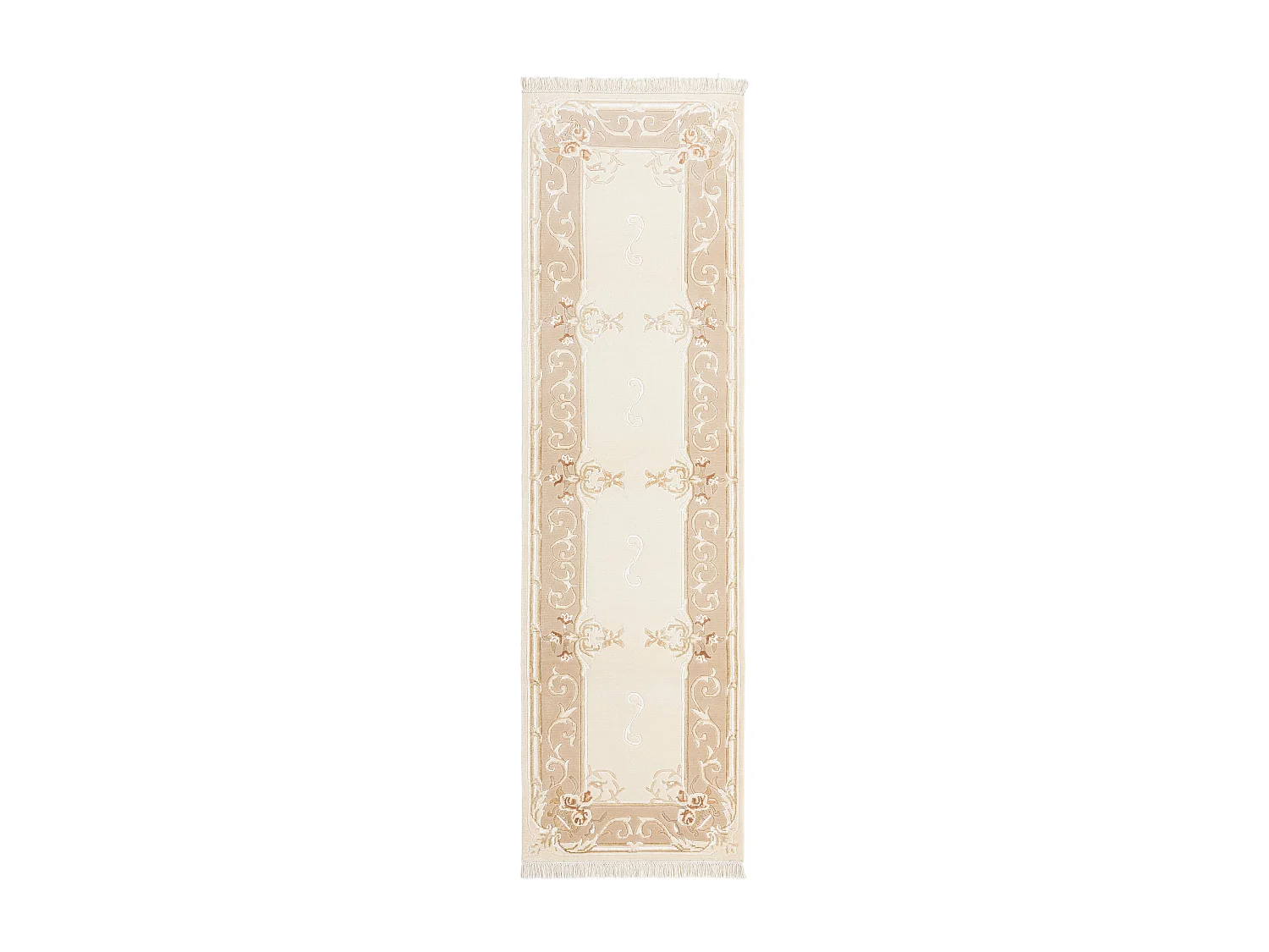 Tapis de couloir en laine 84x290 beige Darya