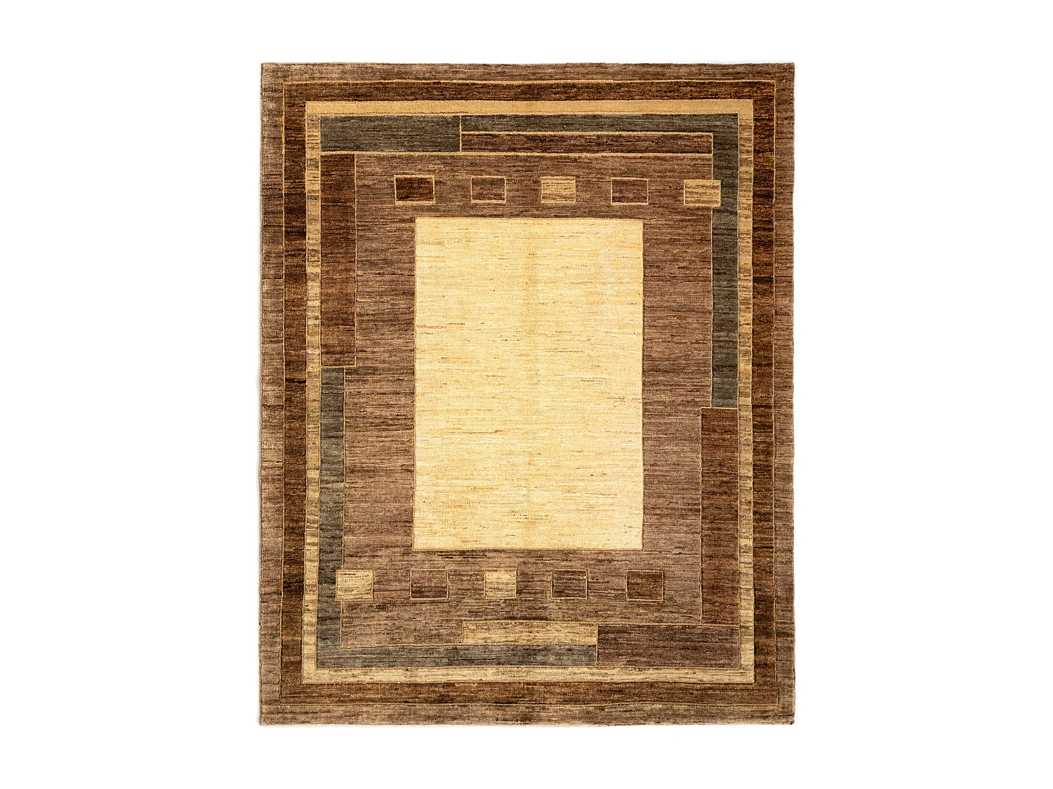 Tappeto in lana 155x190 marrone Juma