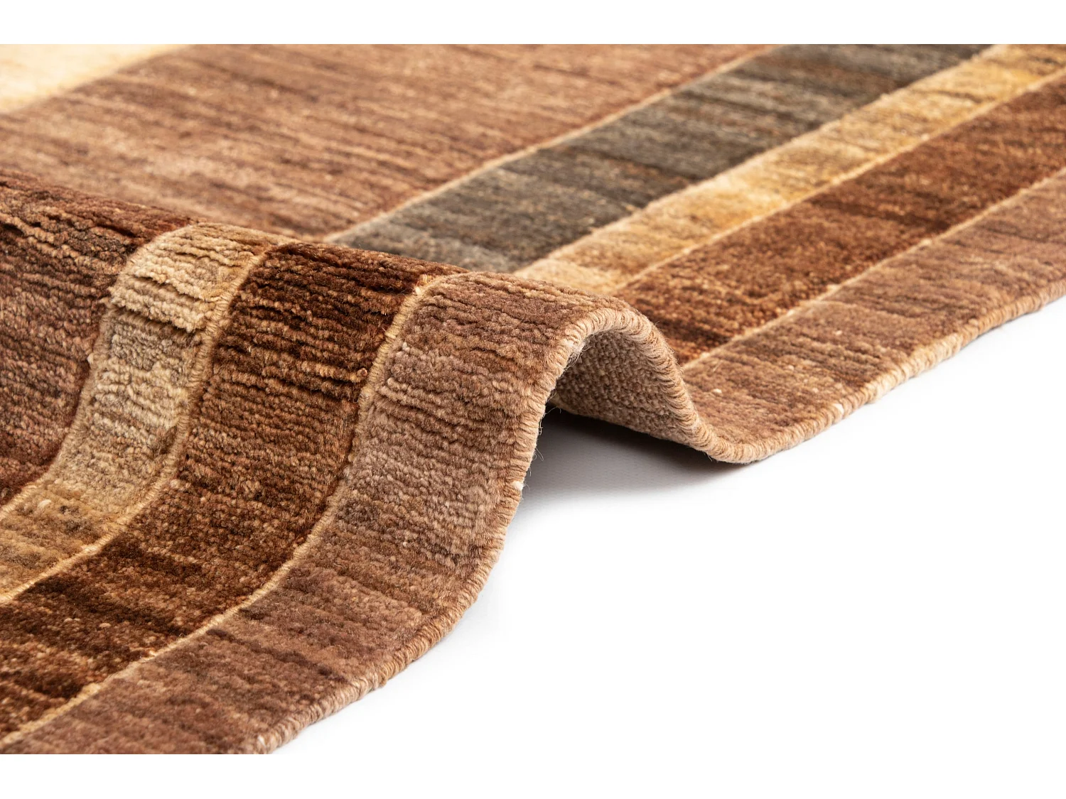 Tappeto in lana 155x190 marrone Juma