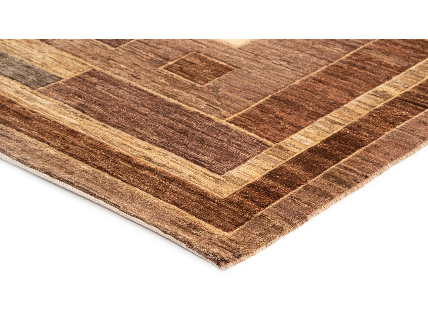 Tappeto in lana 155x190 marrone Juma