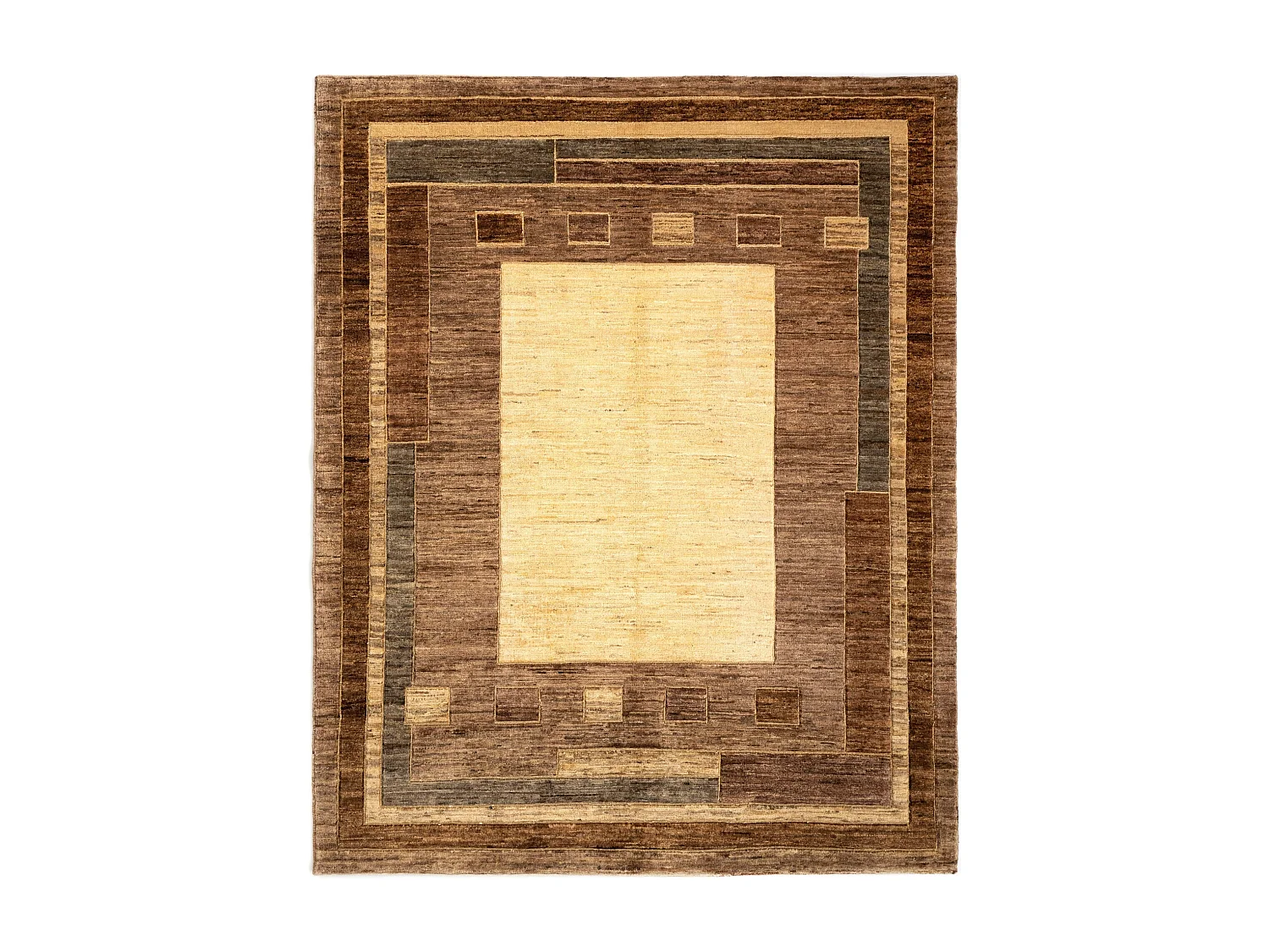 Tappeto in lana 155x190 marrone Juma