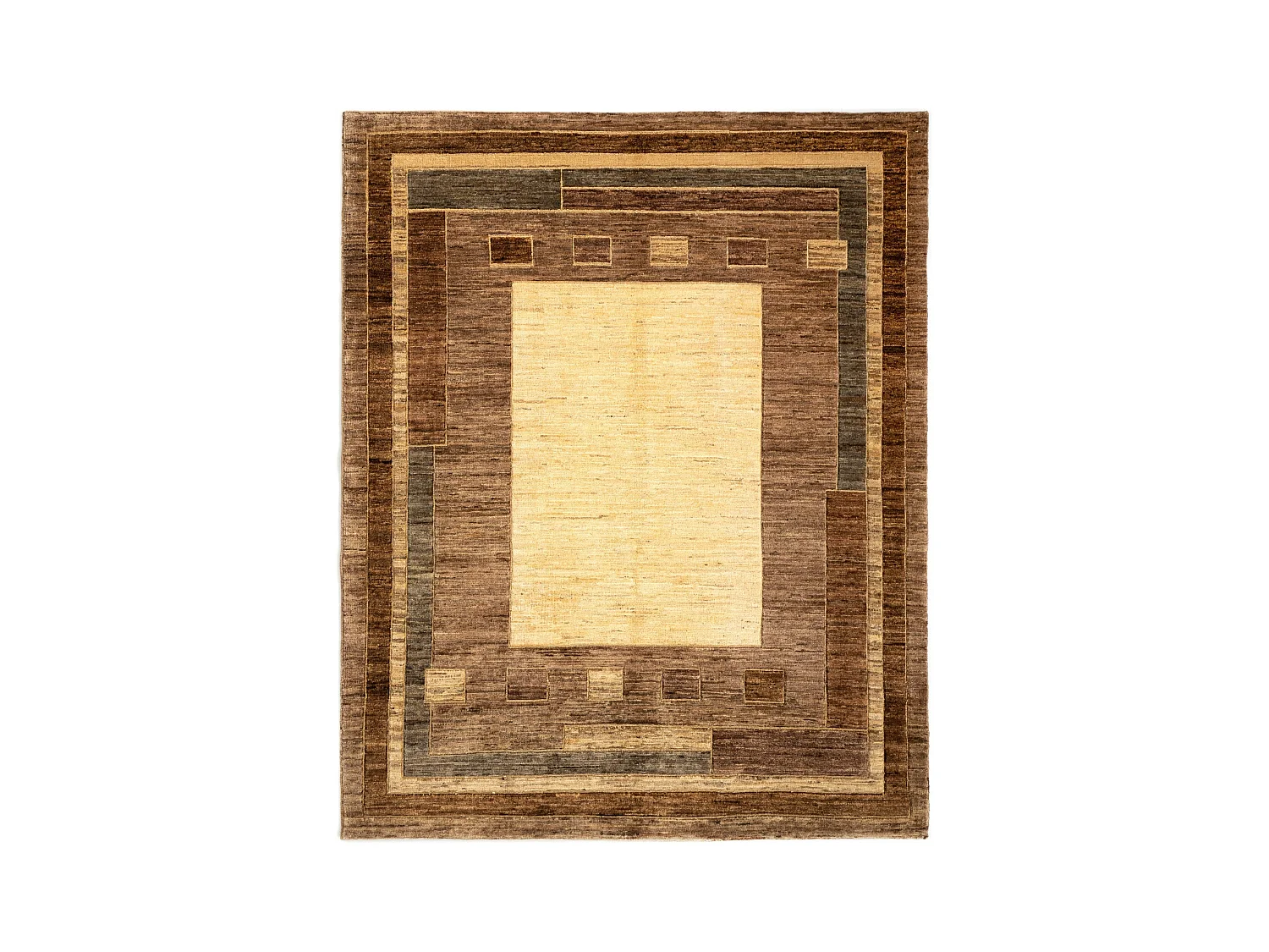 Tappeto in lana 155x190 marrone Juma