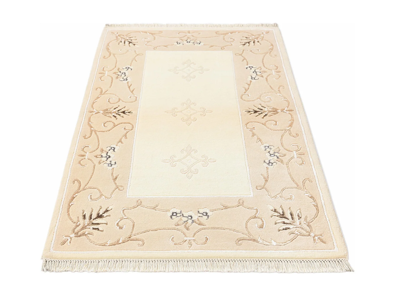 Wollteppich 94x155 Beige Darya