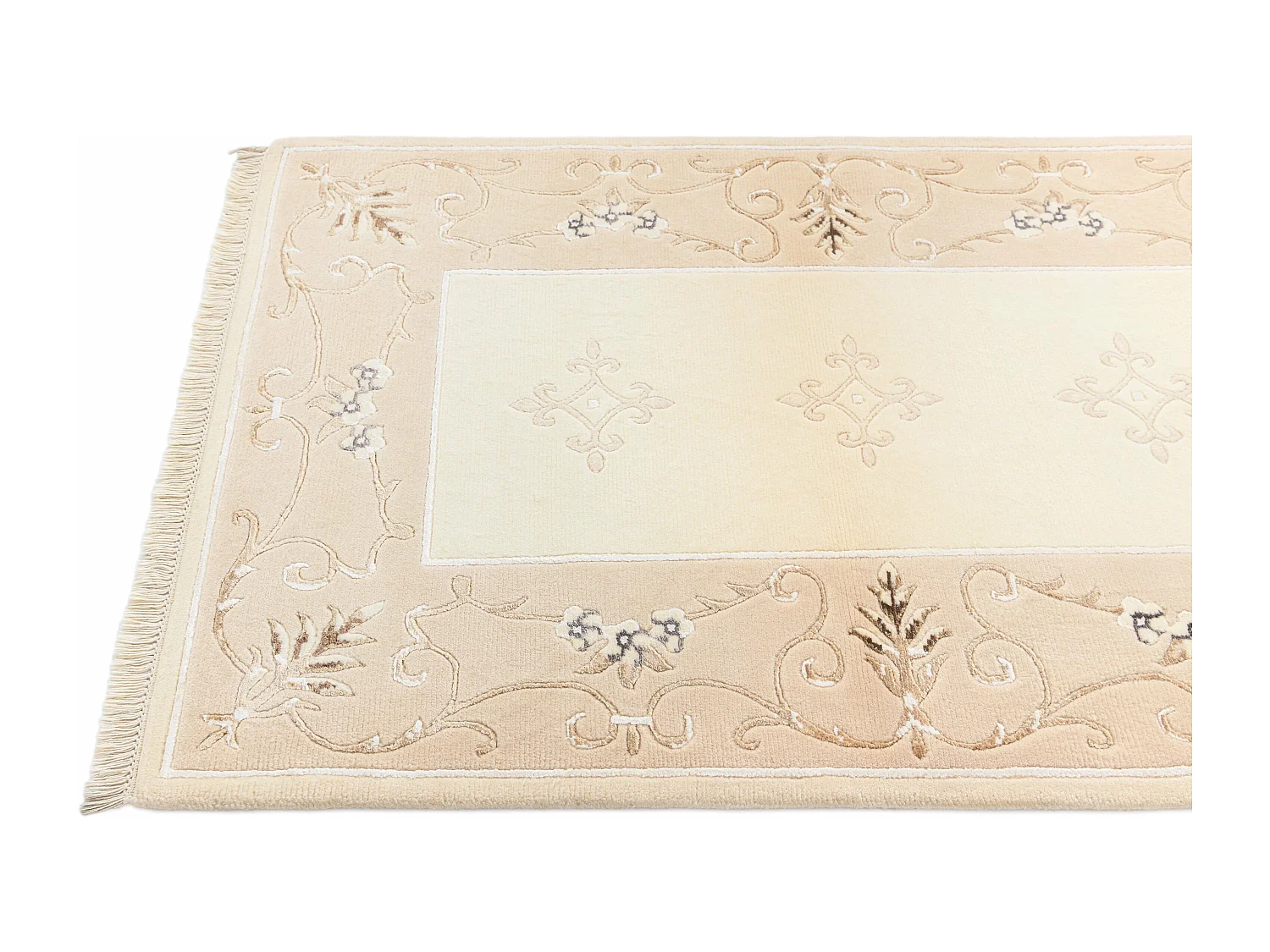 Wollteppich 94x155 Beige Darya