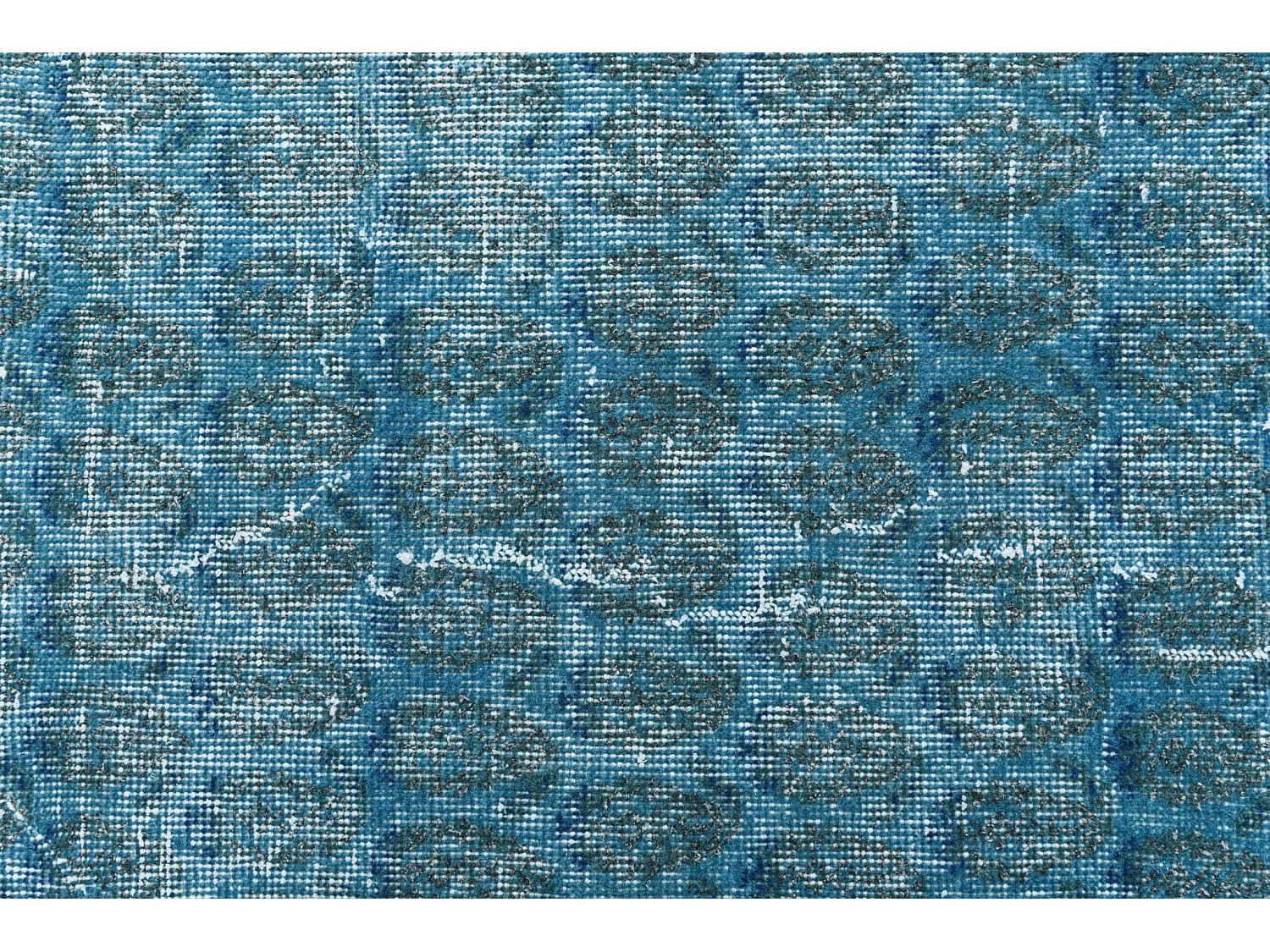 Wollteppich 112x198 Türkis Ultra Vintage