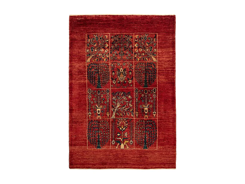 Wollteppich 143x200 Rot Kashkuli