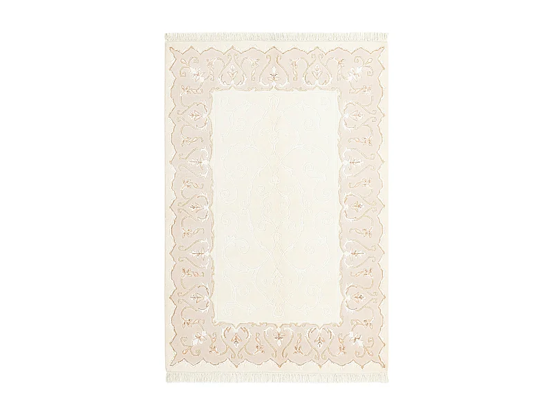Tapis de laine 122x180 beige Darya