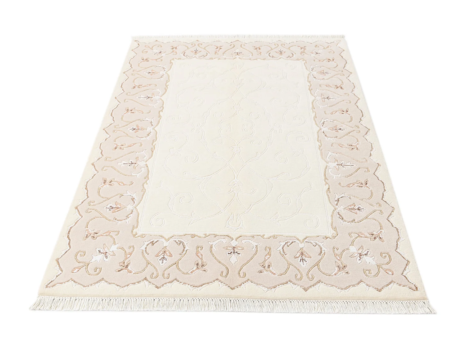 Tapis de laine 122x180 beige Darya
