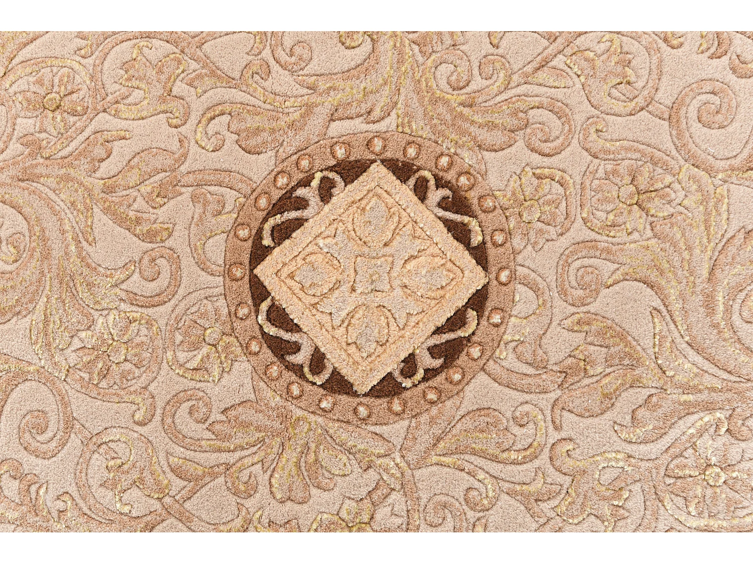 Tapis de couloir en laine 81x300 brun Darya