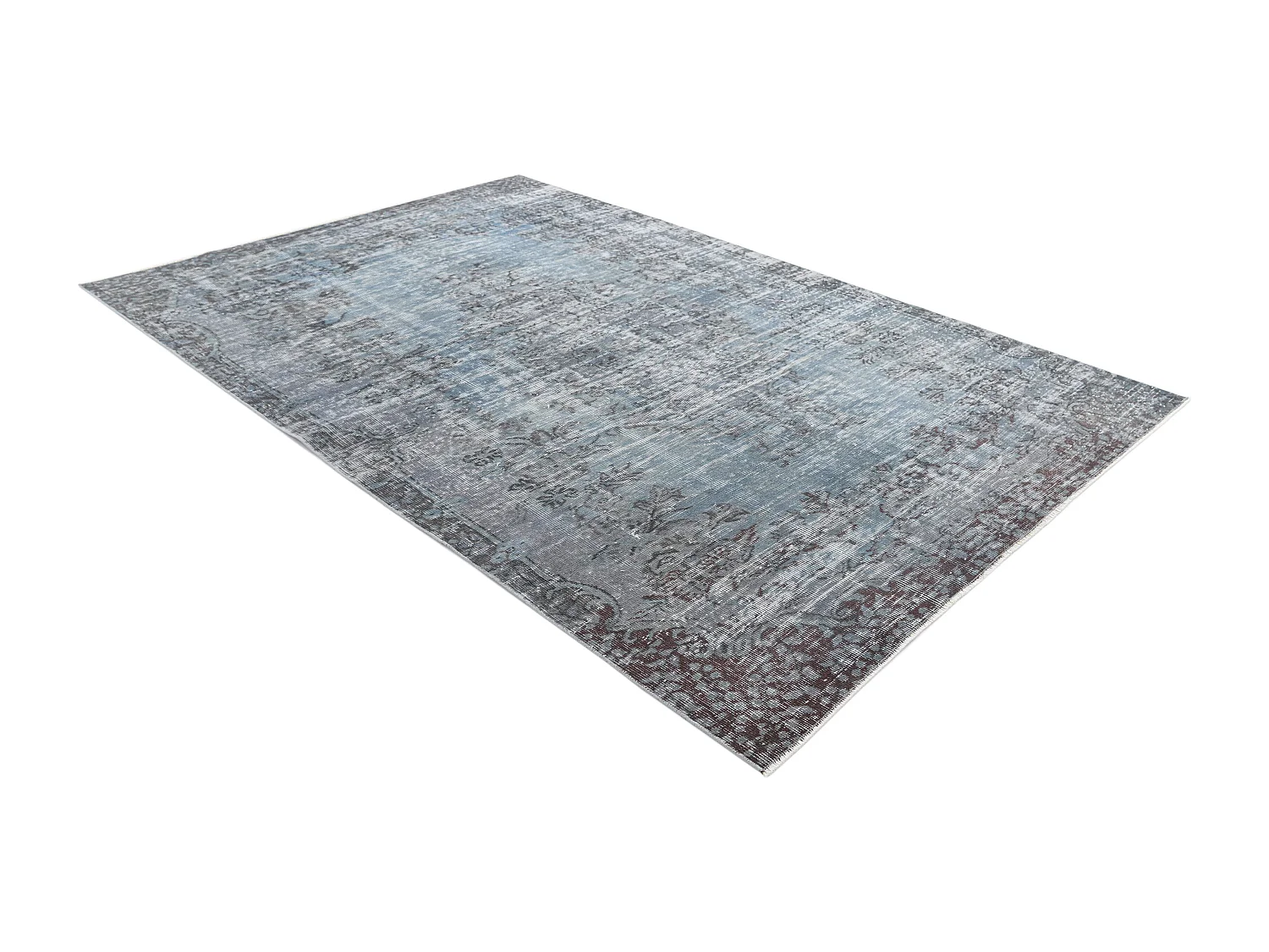 Tapis de laine 165x282 Bleu Ultra Vintage