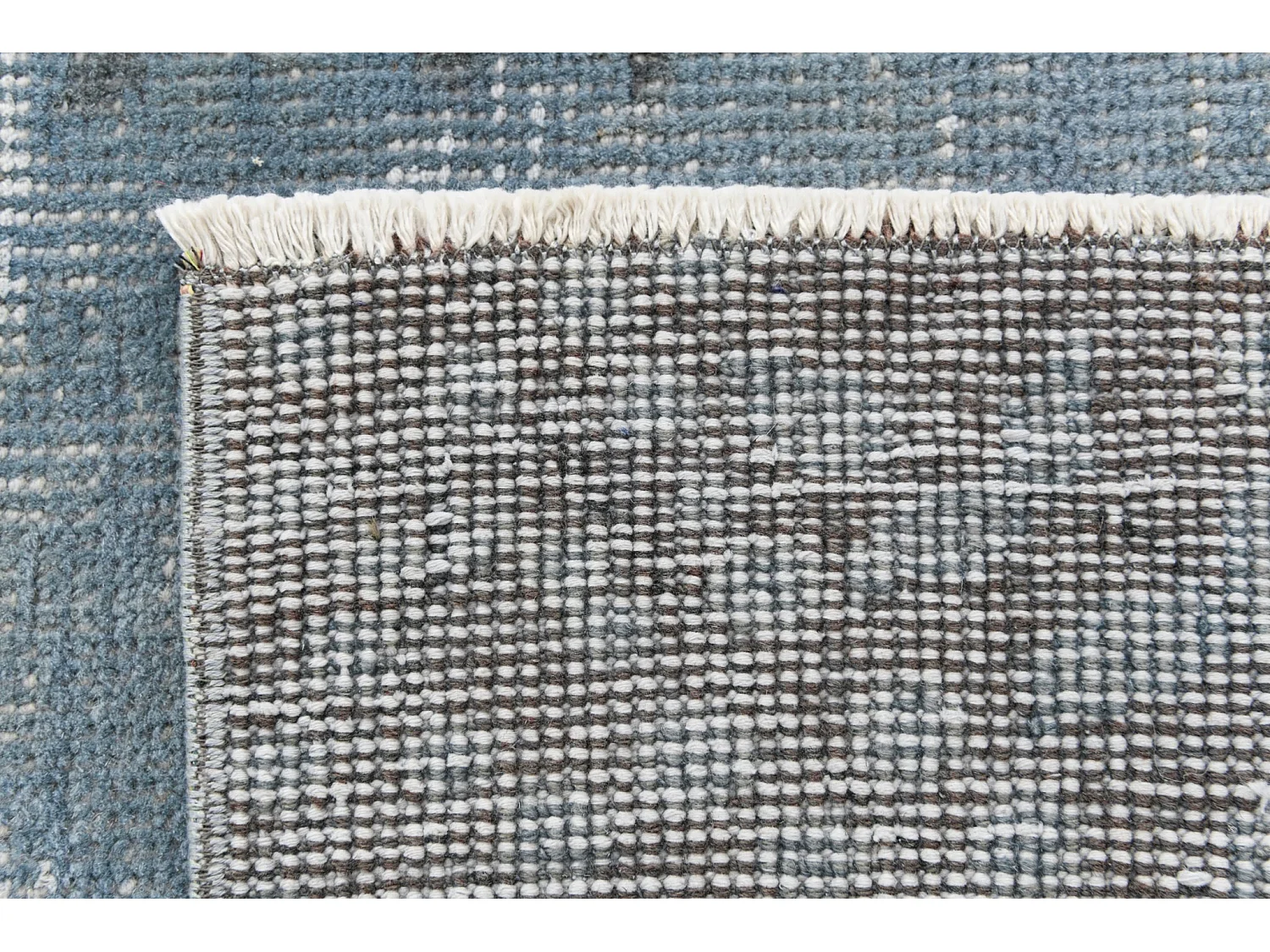 Tapis de laine 165x282 Bleu Ultra Vintage