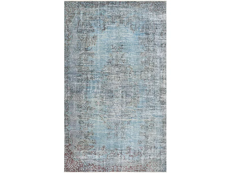 Tapis de laine 165x282 Bleu Ultra Vintage