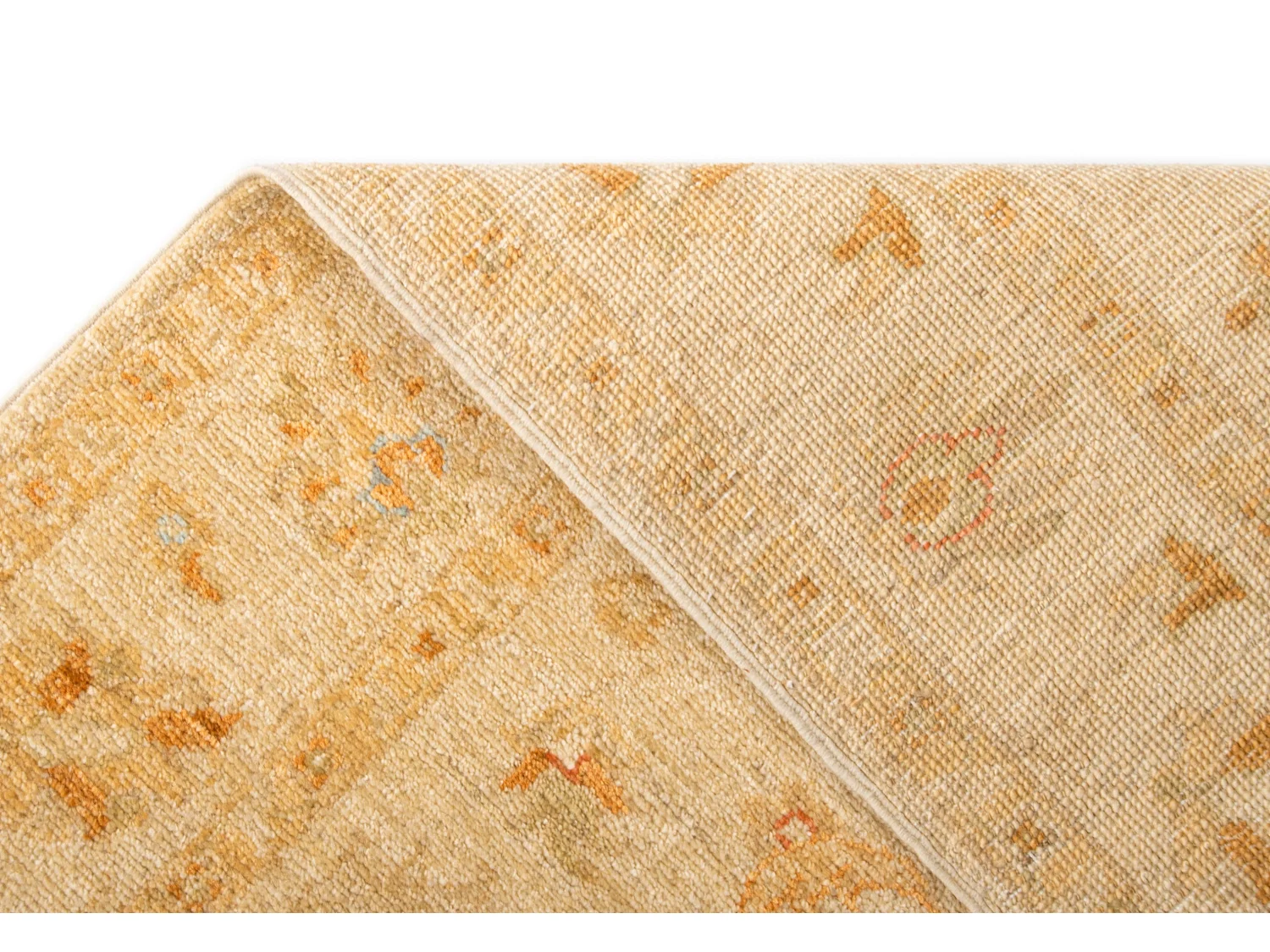 Läufer-Wollteppich 80x681 Beige Kaizar