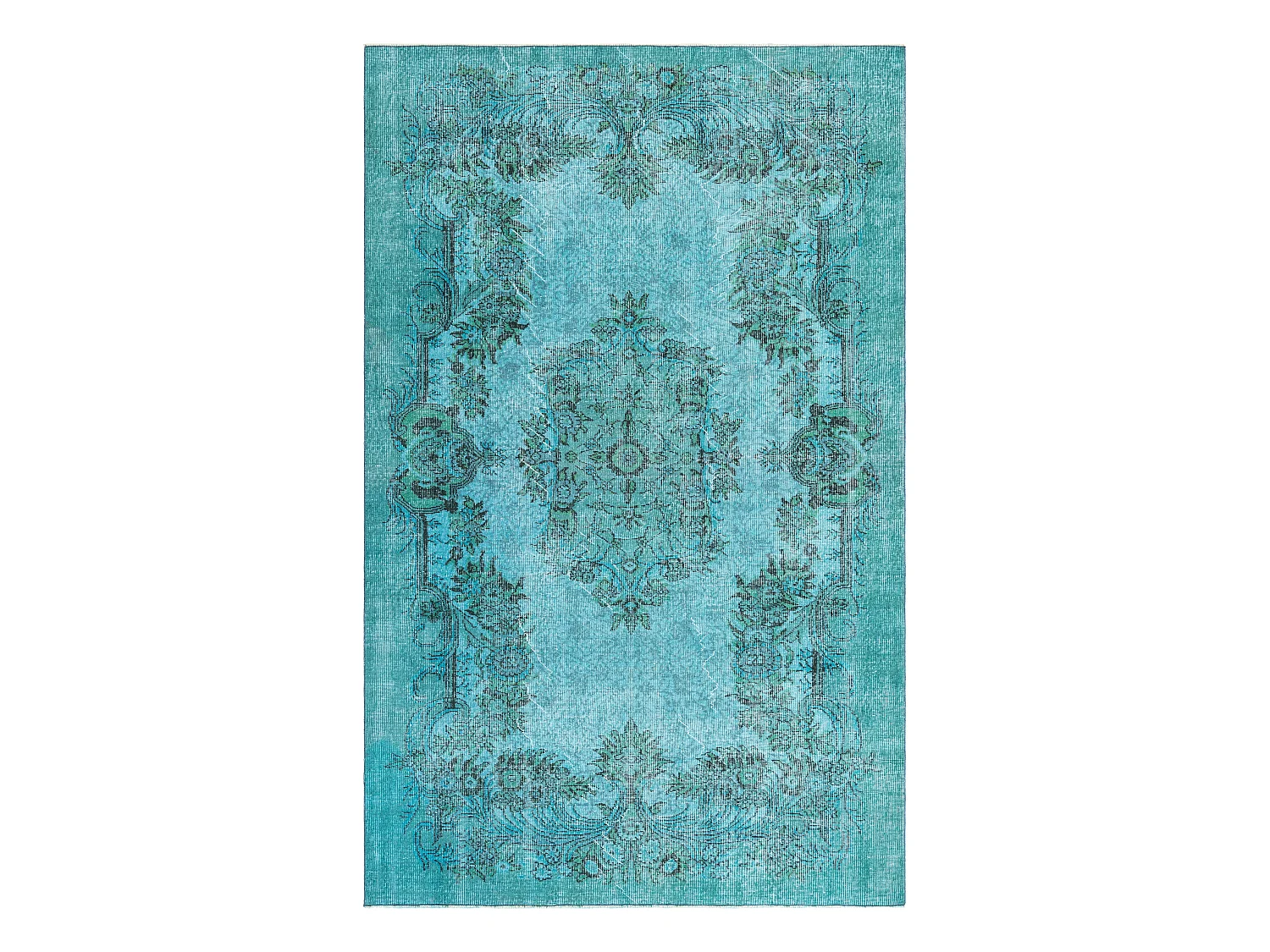 Tapis de laine 185x300 Bleu Ultra Vintage
