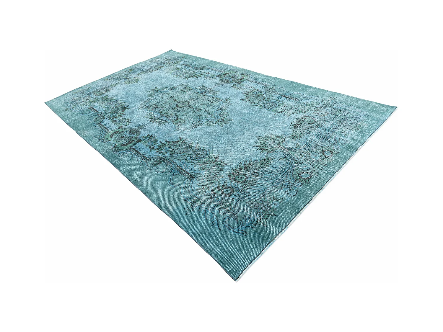Wollteppich 185x300 Blau Ultra Vintage