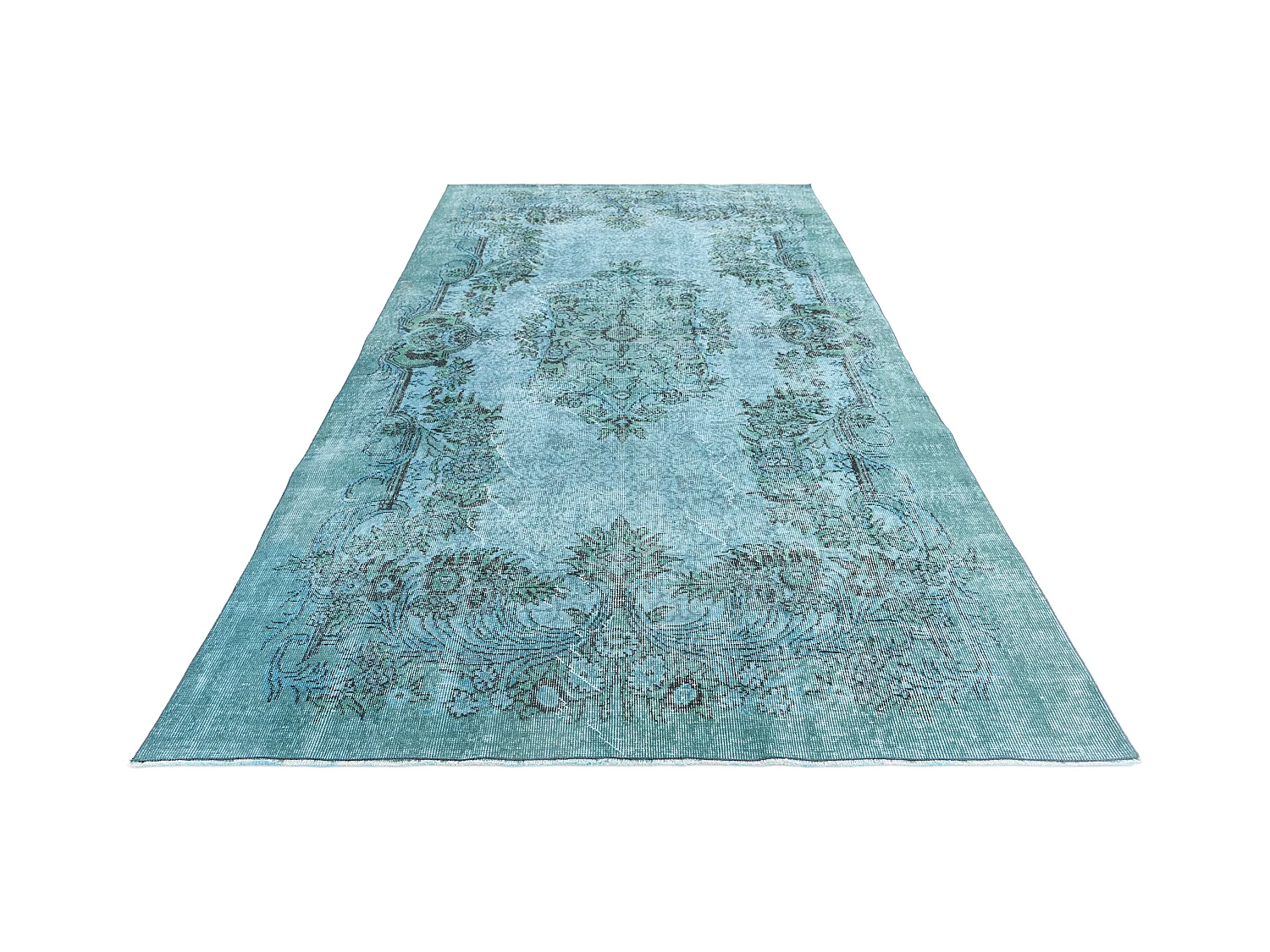 Wollteppich 185x300 Blau Ultra Vintage