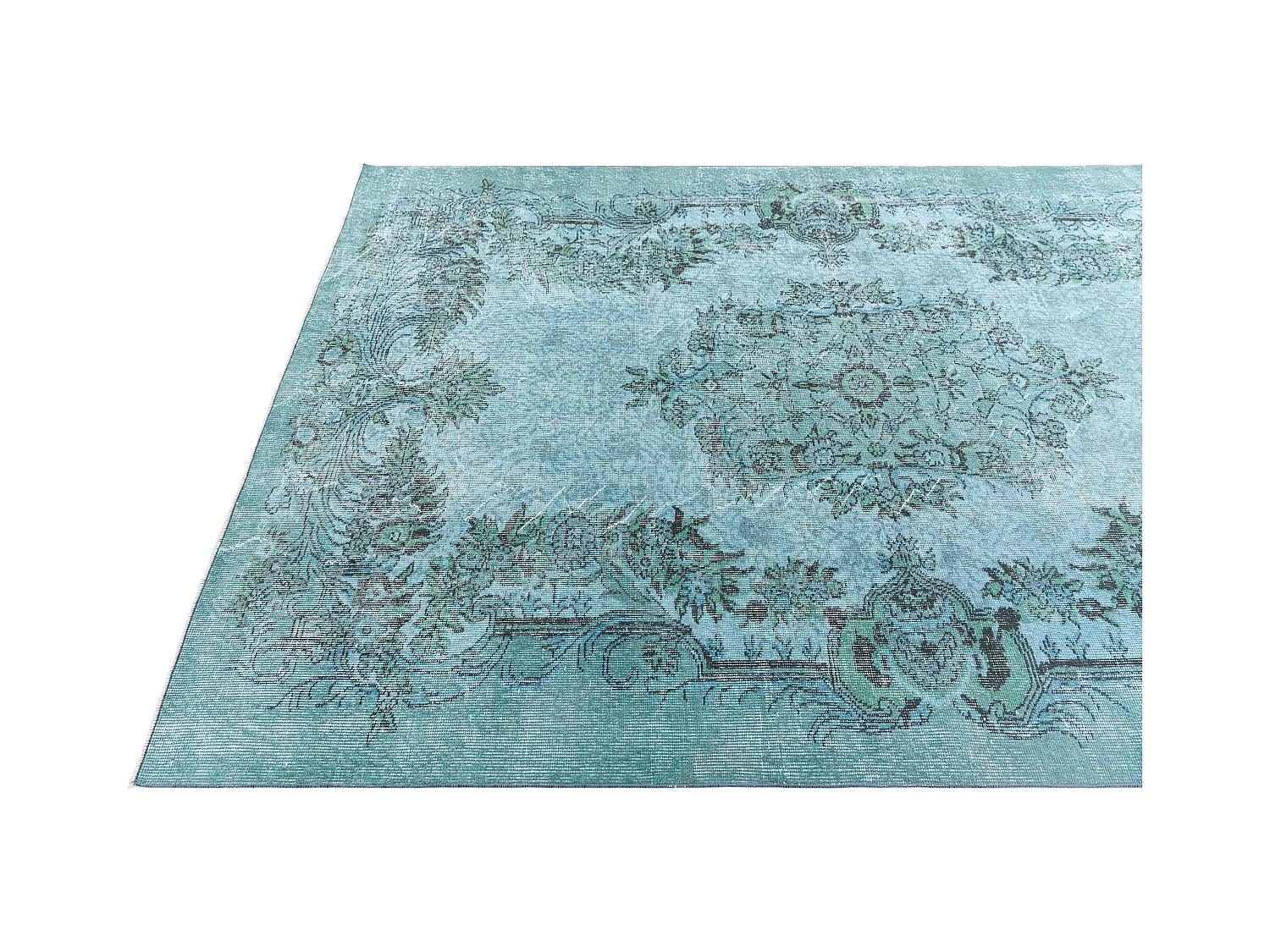 Wollteppich 185x300 Blau Ultra Vintage