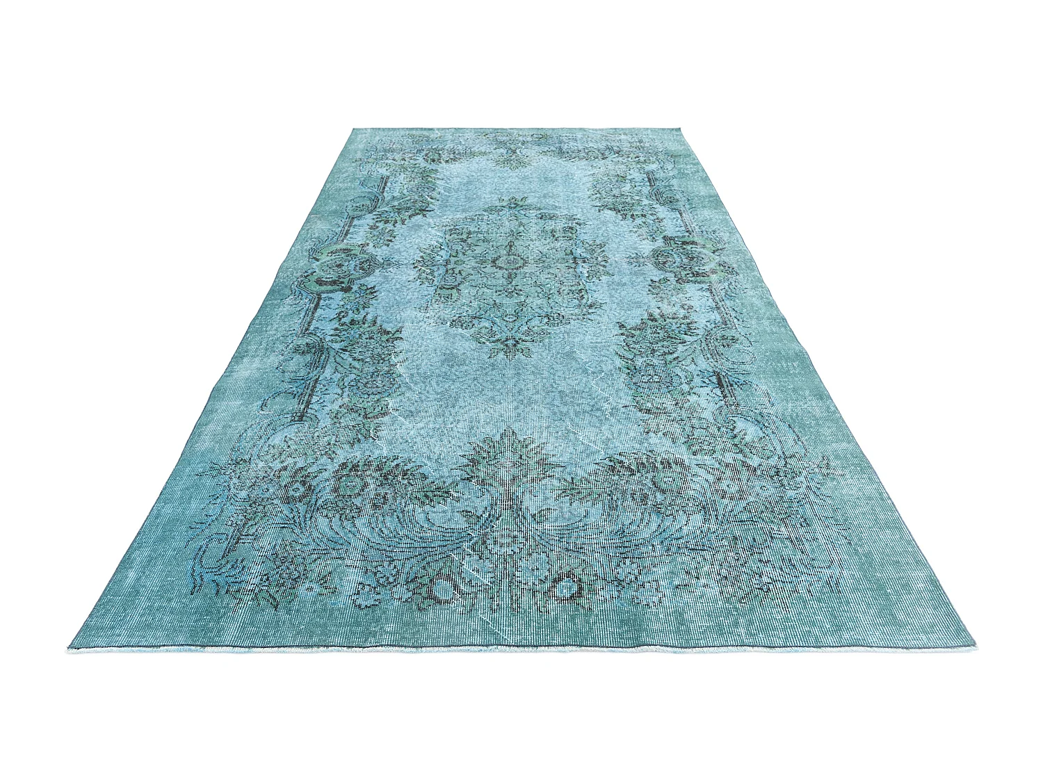 Tapis de laine 185x300 Bleu Ultra Vintage