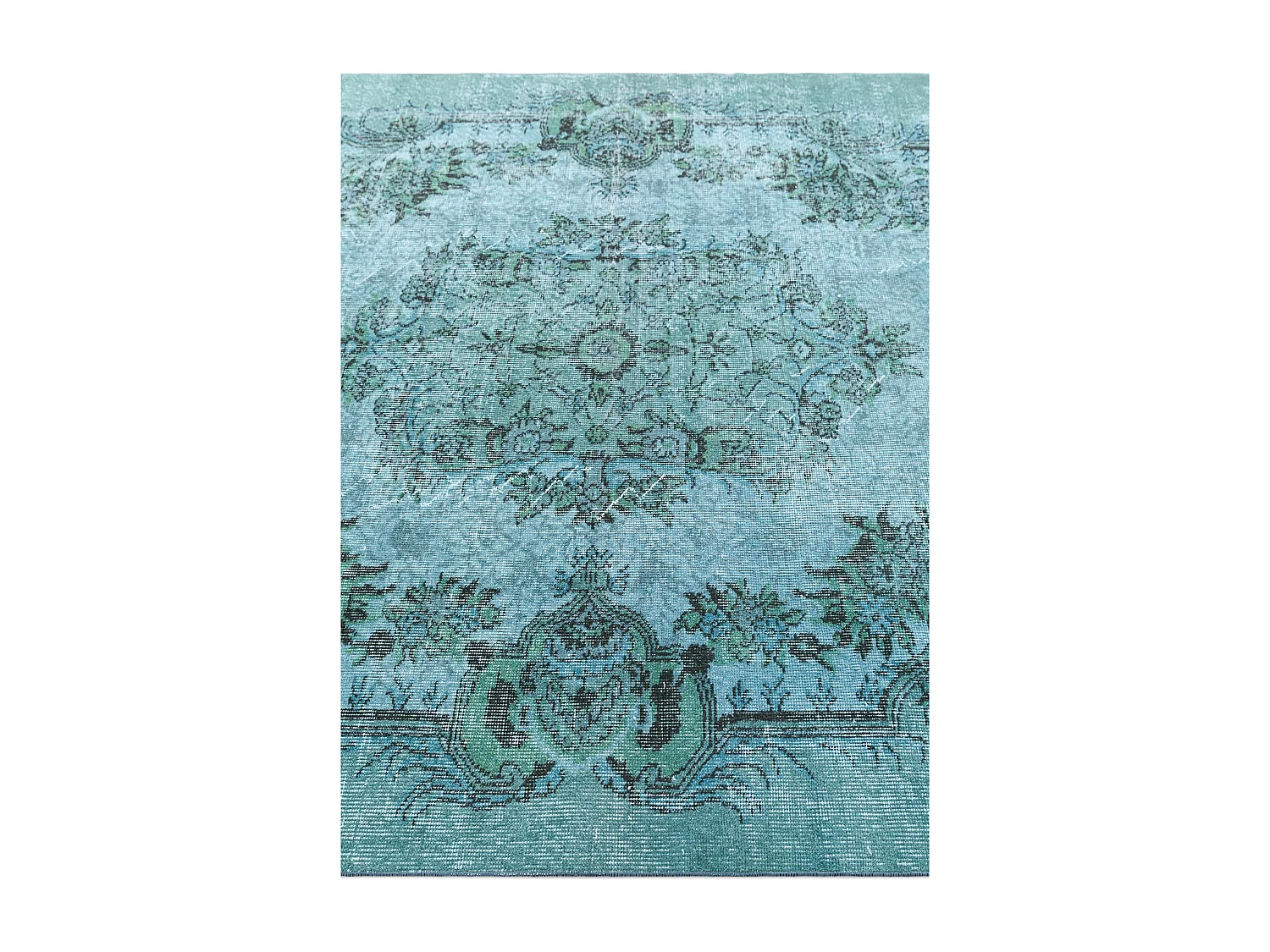 Tapis de laine 185x300 Bleu Ultra Vintage