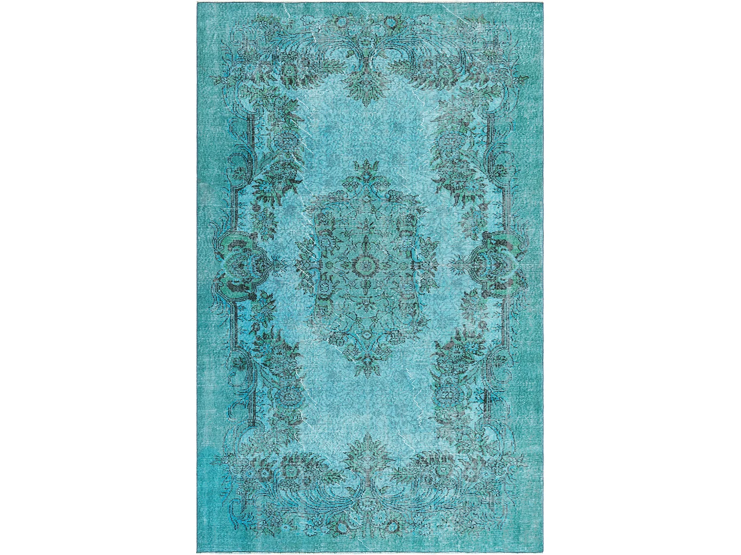 Tapis de laine 185x300 Bleu Ultra Vintage