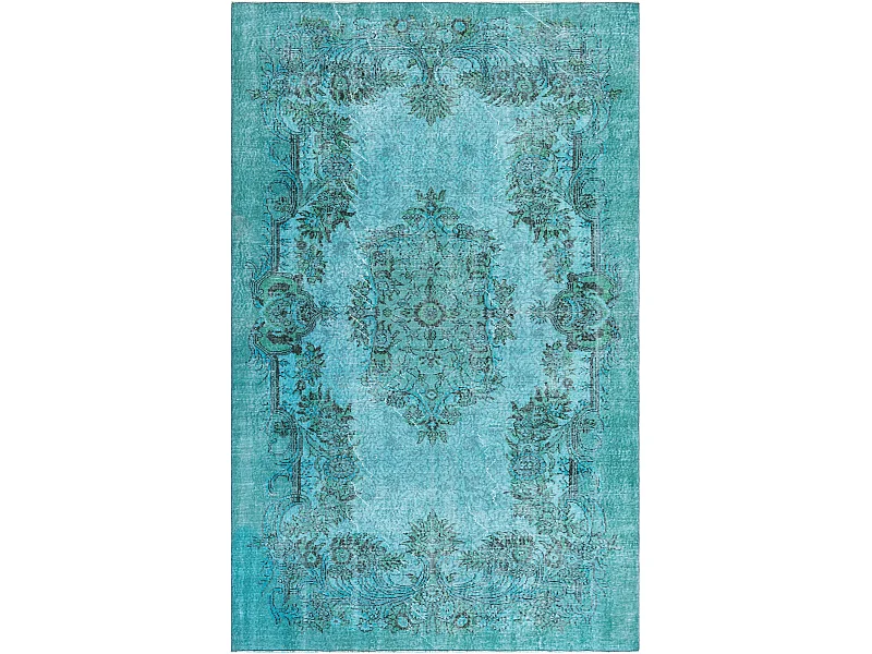 Tapis de laine 185x300 Bleu Ultra Vintage