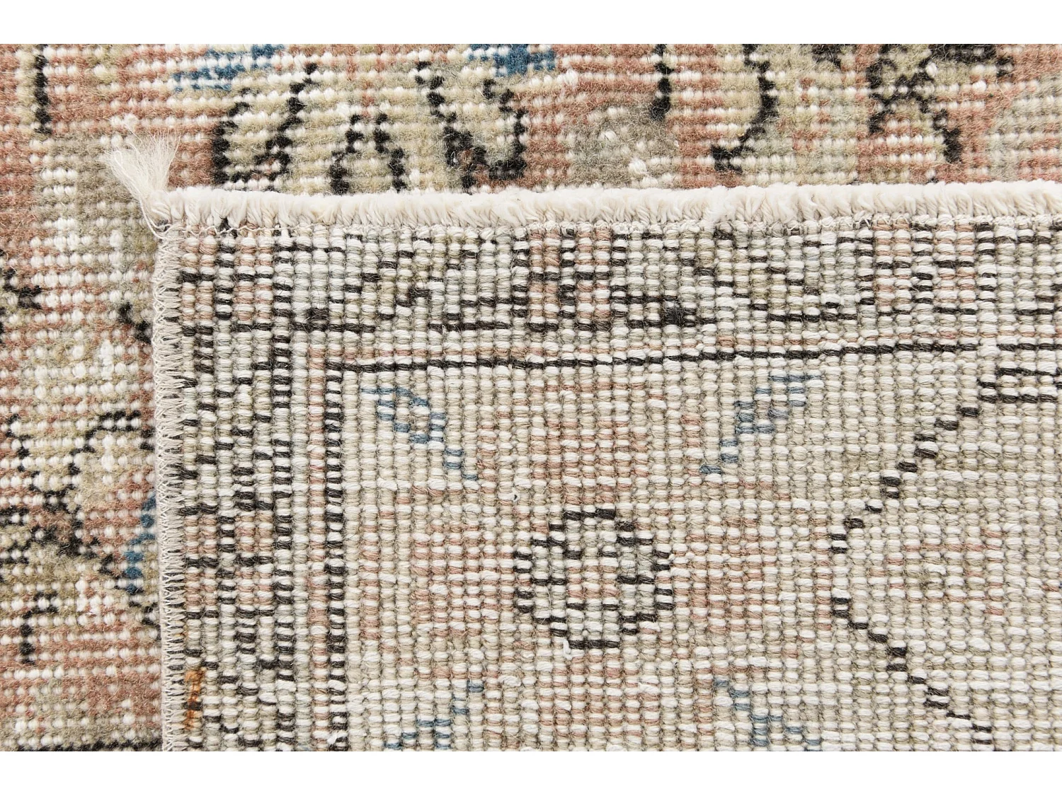 Tapis de laine 160x295 rose Ultra Vintage