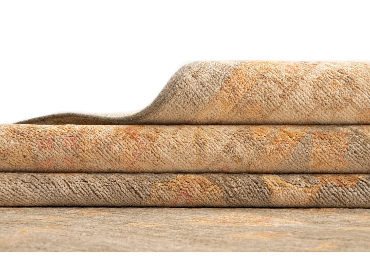 Wollteppich 250x321 Beige Kaizar