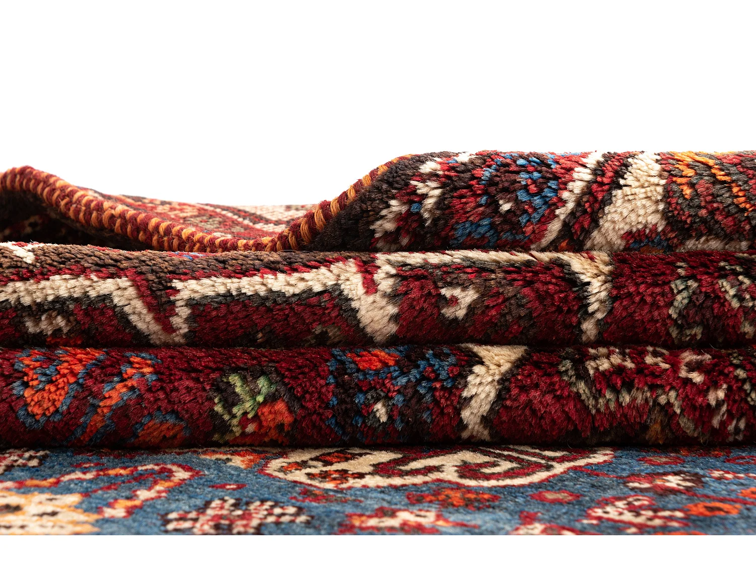 Wollteppich 164x256 Rot Ghashghai