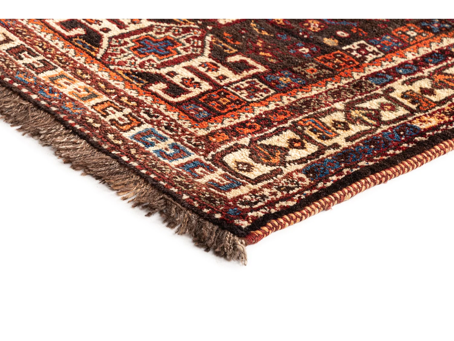 Wollteppich 164x256 Rot Ghashghai