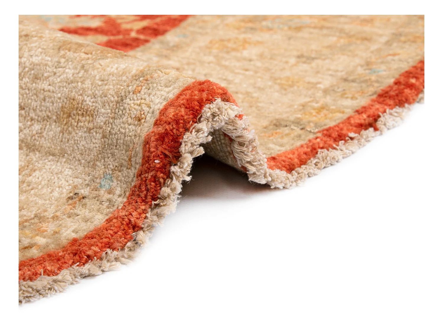 Wollteppich 150x152 Beige Kaizar