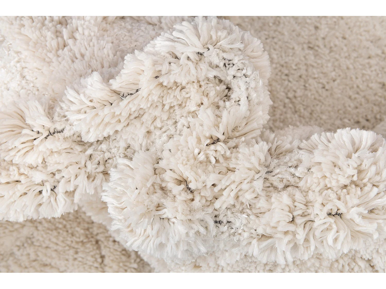 Tapis shaggy 160x245 Blanc Thun Scutum