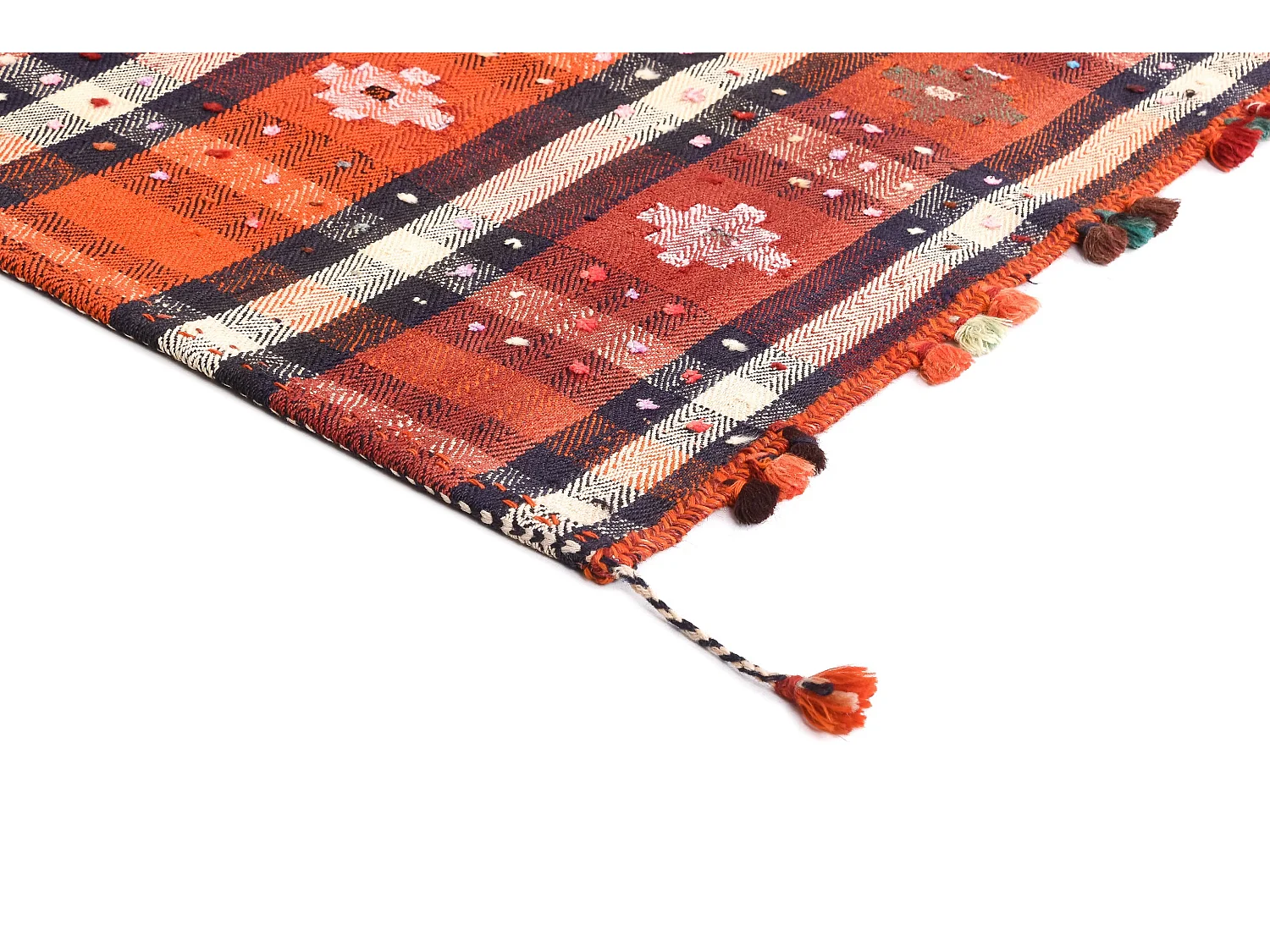 Tappeto in lana 152x245 arancia Jajim