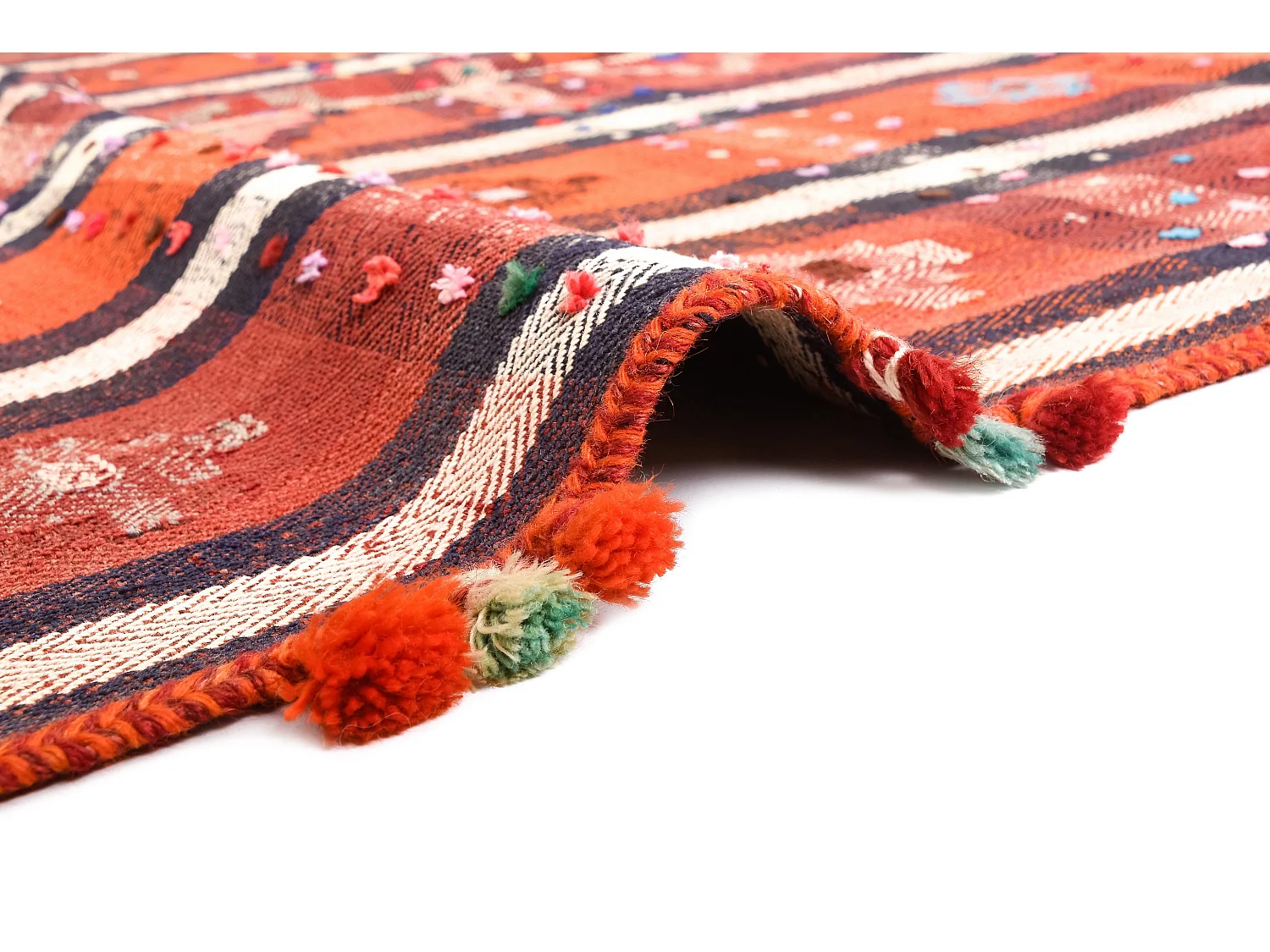 Wollteppich 152x245 Orange Jajim