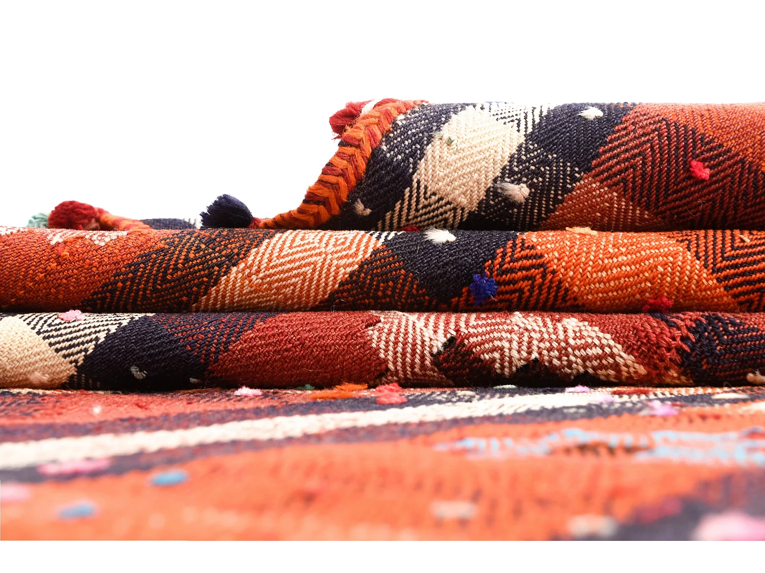 Wollteppich 152x245 Orange Jajim