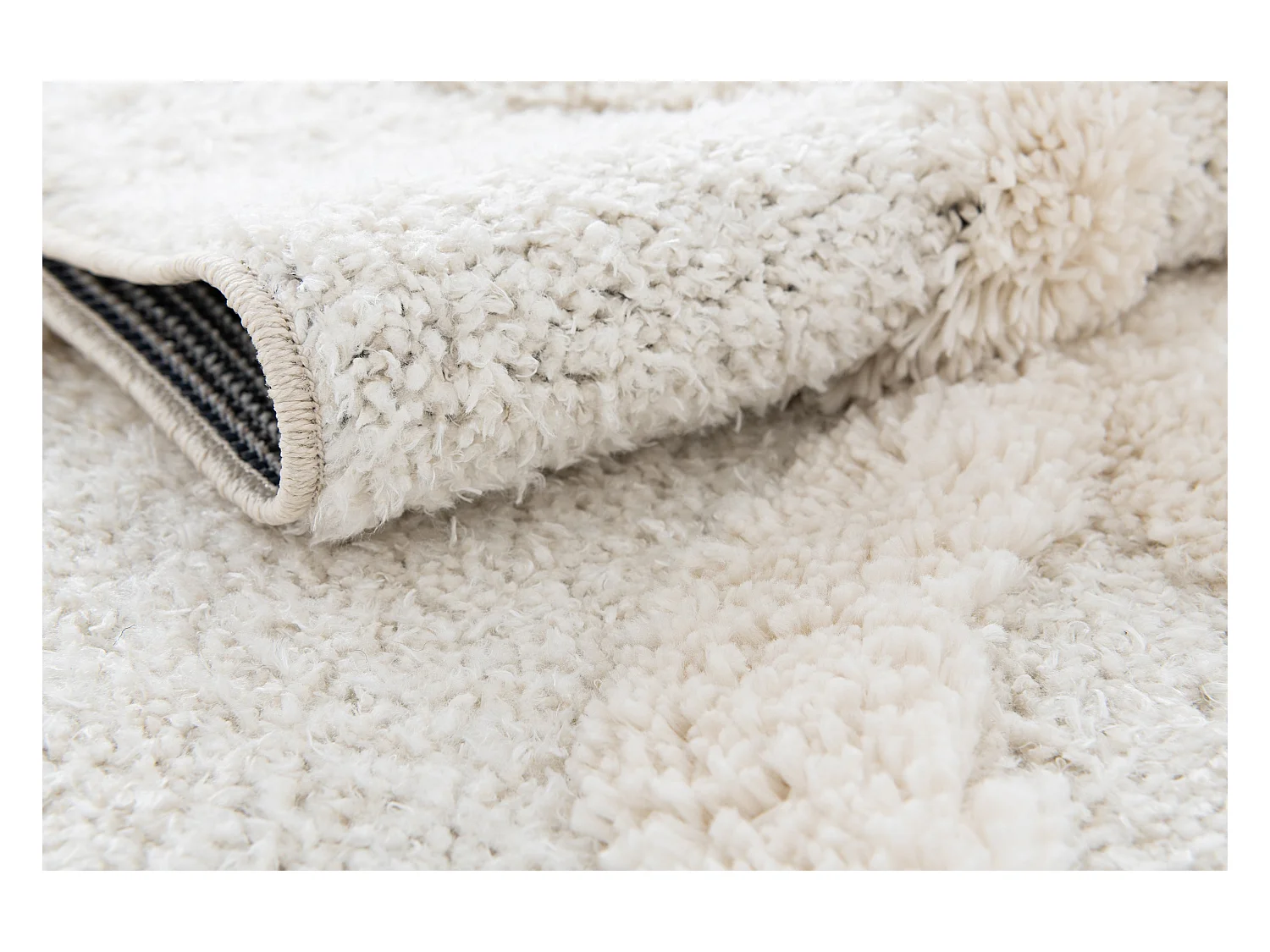 Hoogpolig tapijt 305x240 Wit Thun Tribus