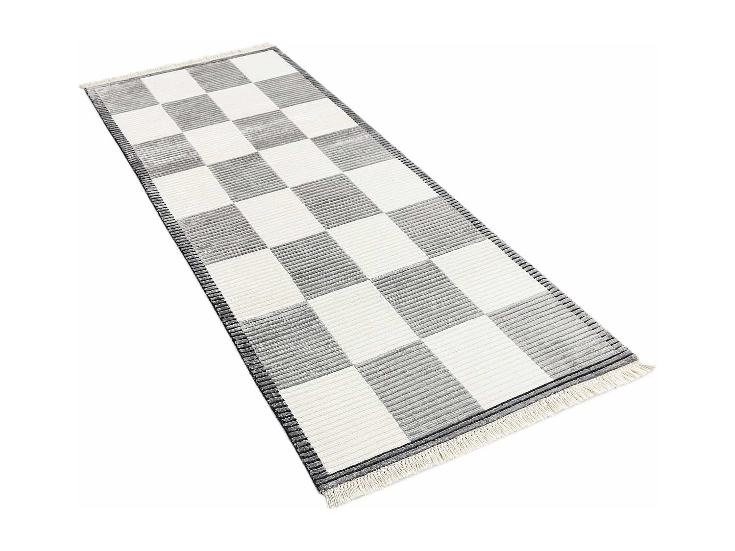 Loper-Woltapijt 206x84 Grijs Darya