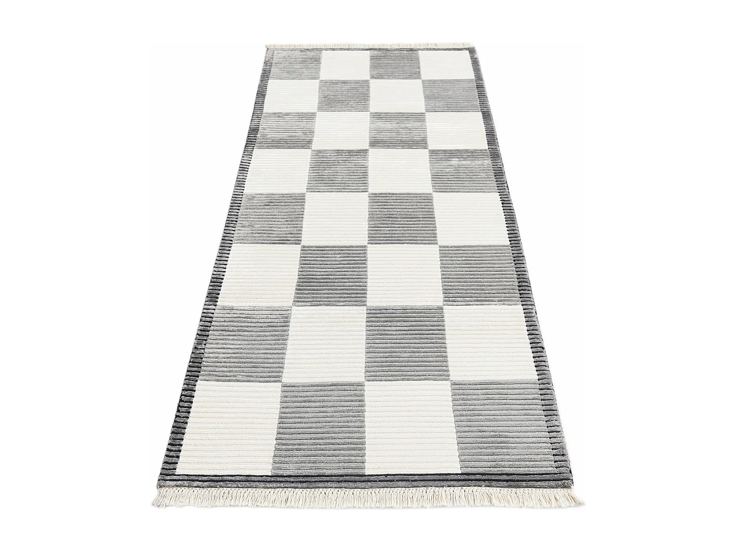 Loper-Woltapijt 206x84 Grijs Darya