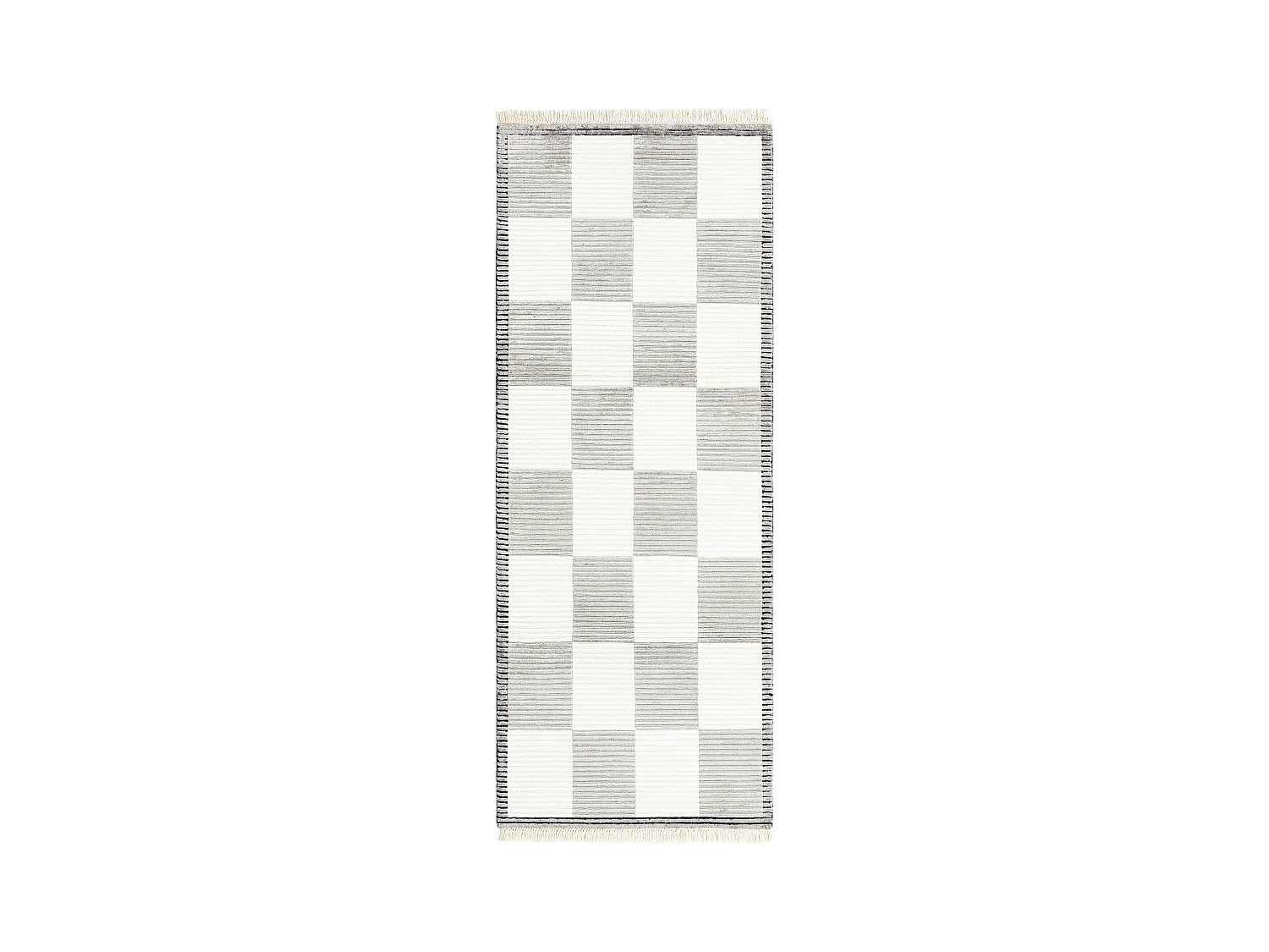 Tapis de couloir en laine 84x206 gris Darya