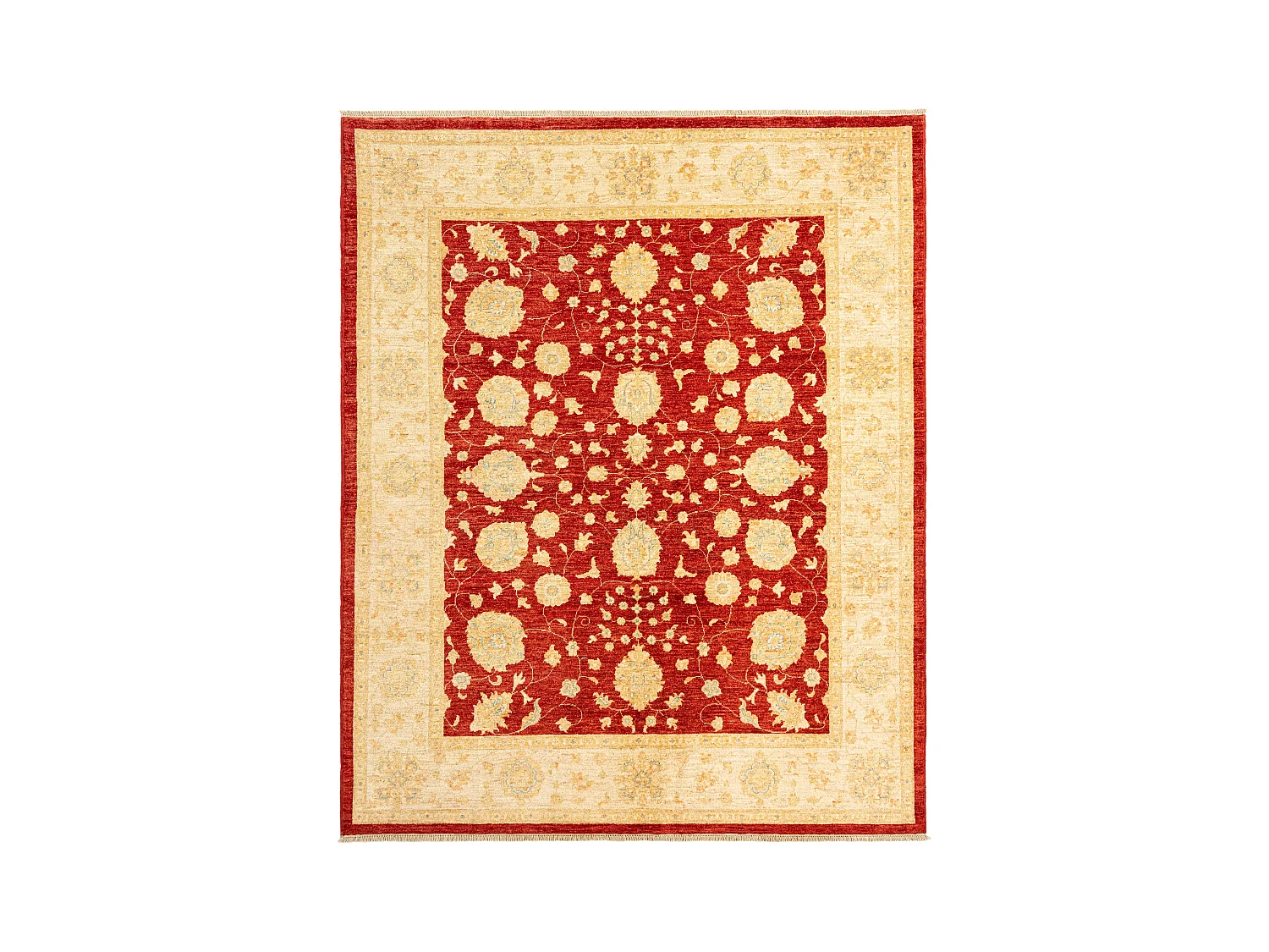 Tapis de laine 200x247 rouge Ziegler