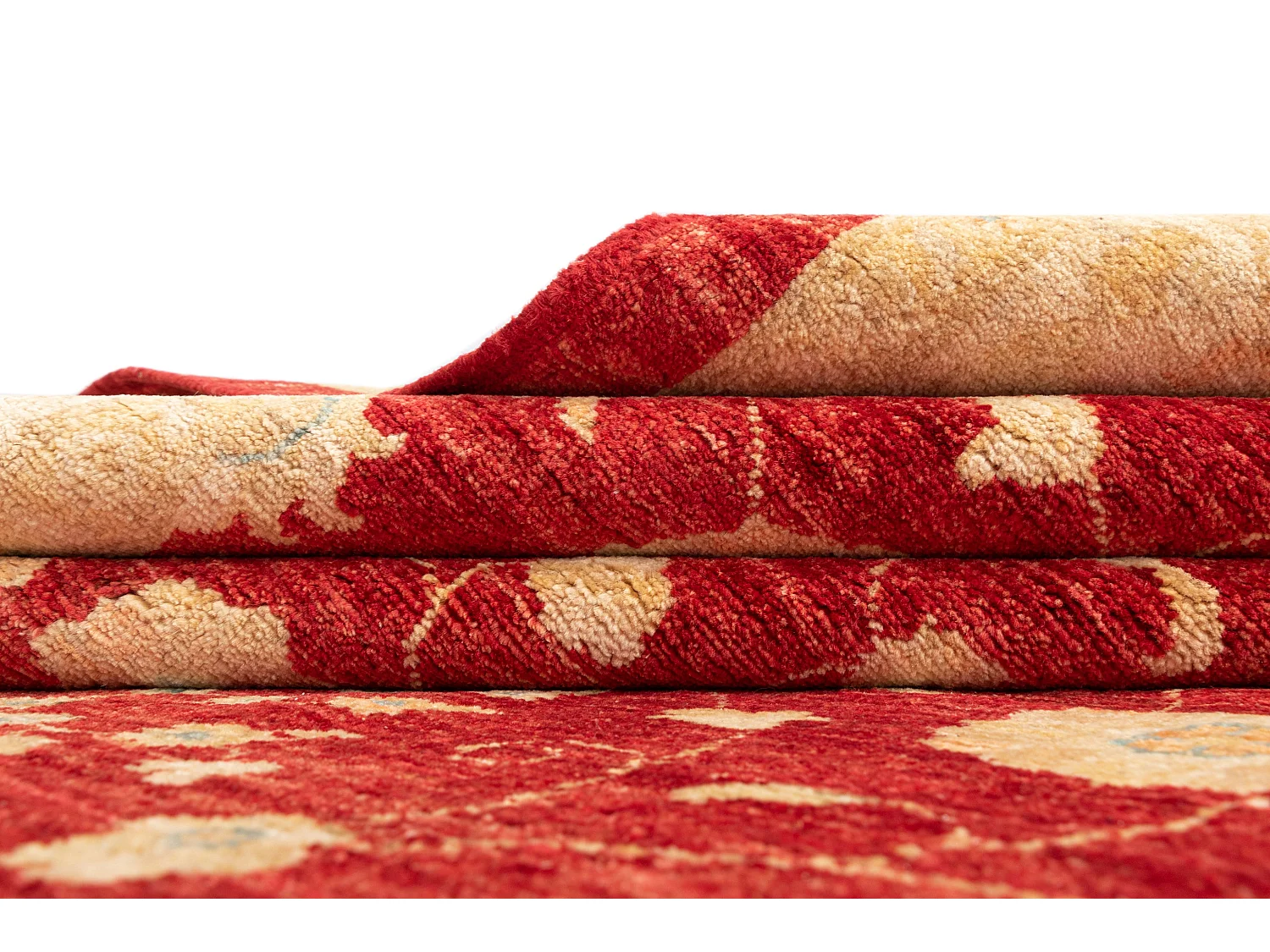 Tapis de laine 200x247 rouge Ziegler