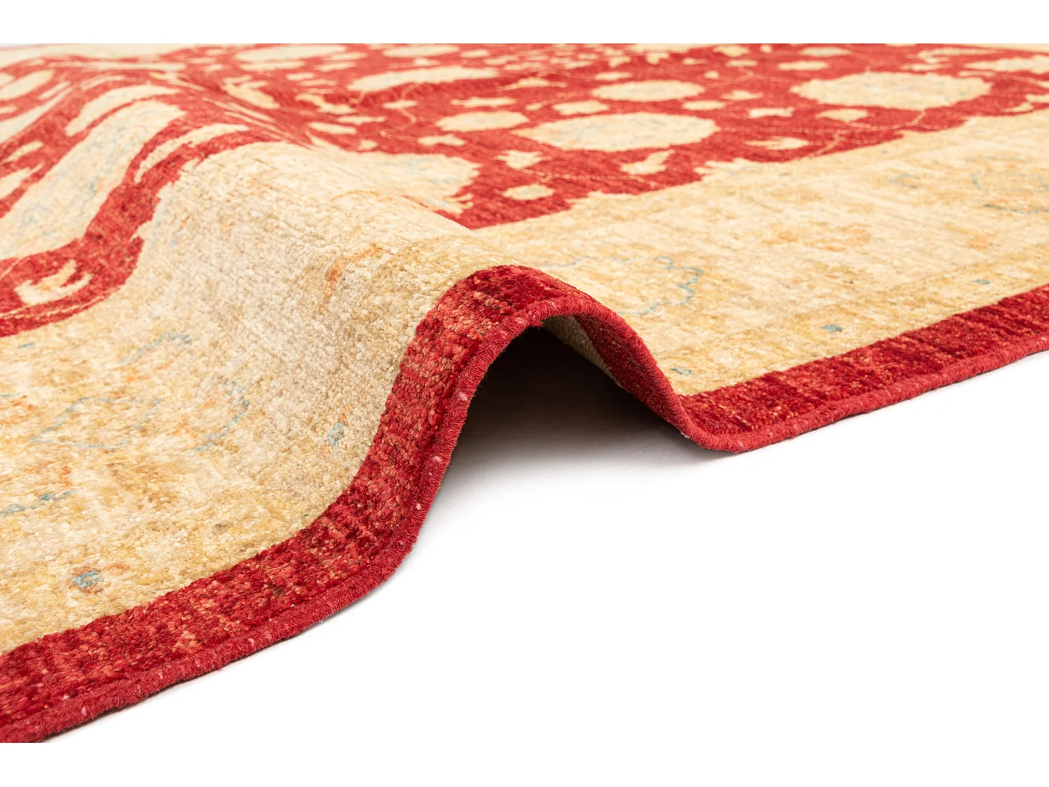 Tapis de laine 200x247 rouge Ziegler