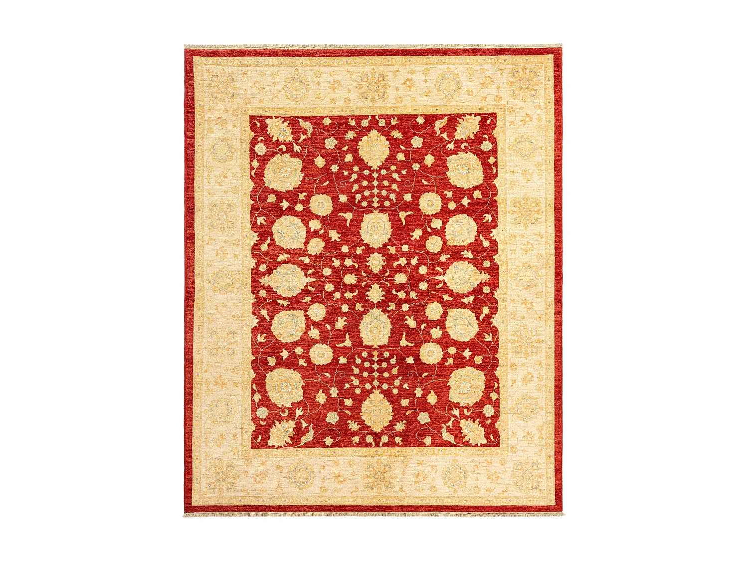 Tapis de laine 200x247 rouge Ziegler