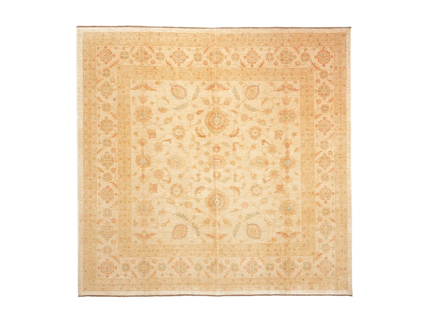 Wollteppich 293x297 Beige Kaizar
