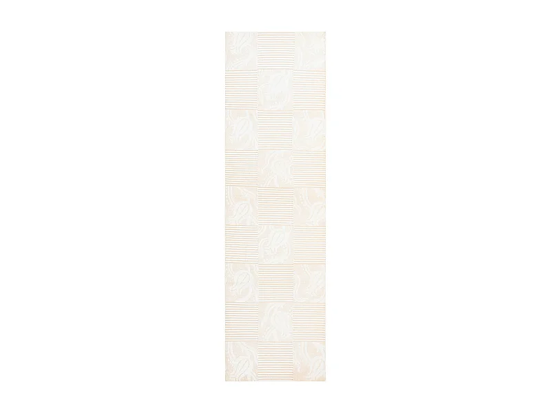 Läufer-Wollteppich 79x302 Beige Darya