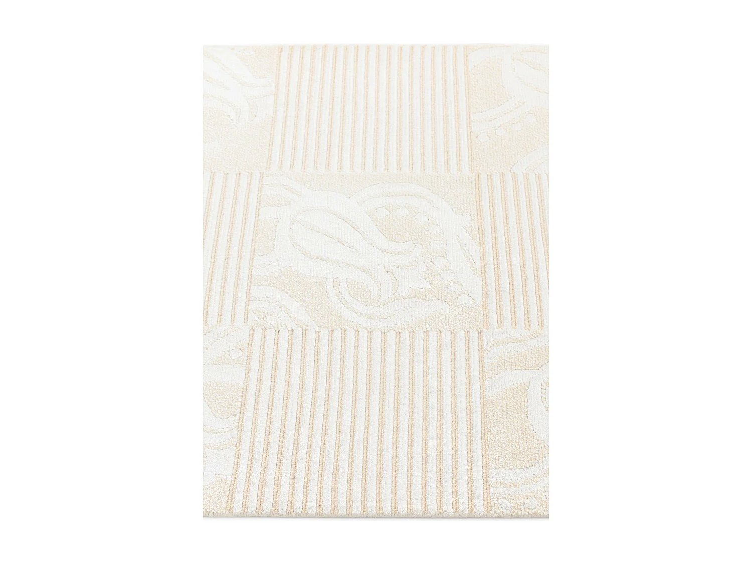 Läufer-Wollteppich 79x302 Beige Darya
