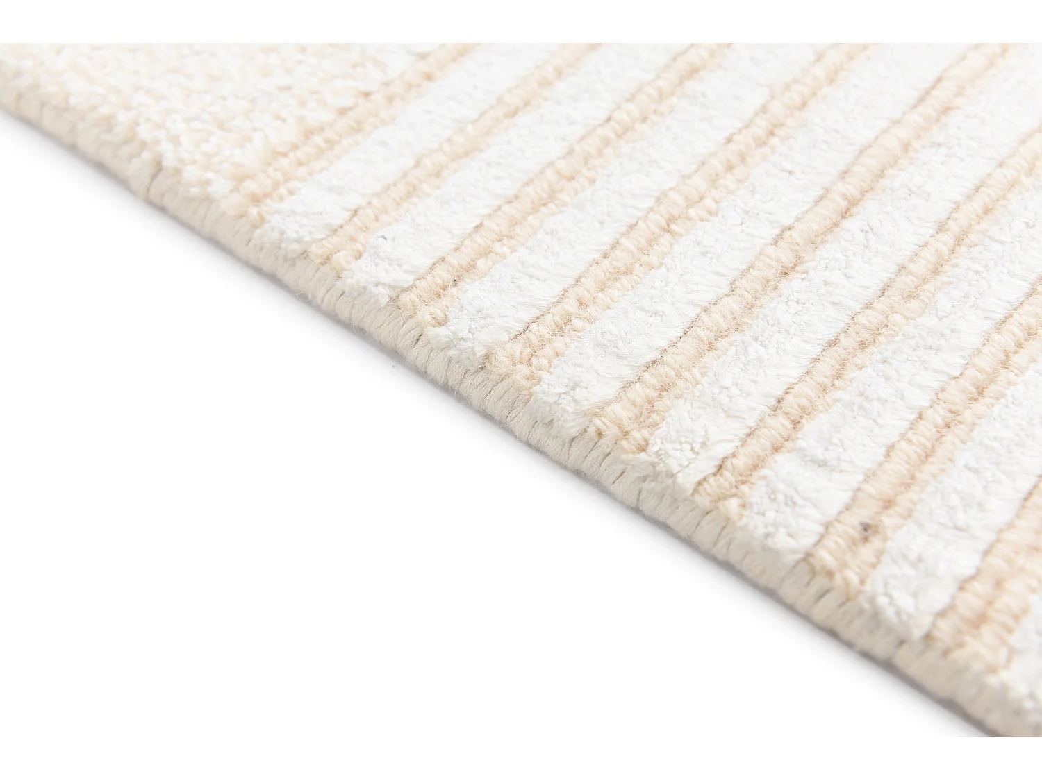 Läufer-Wollteppich 79x302 Beige Darya
