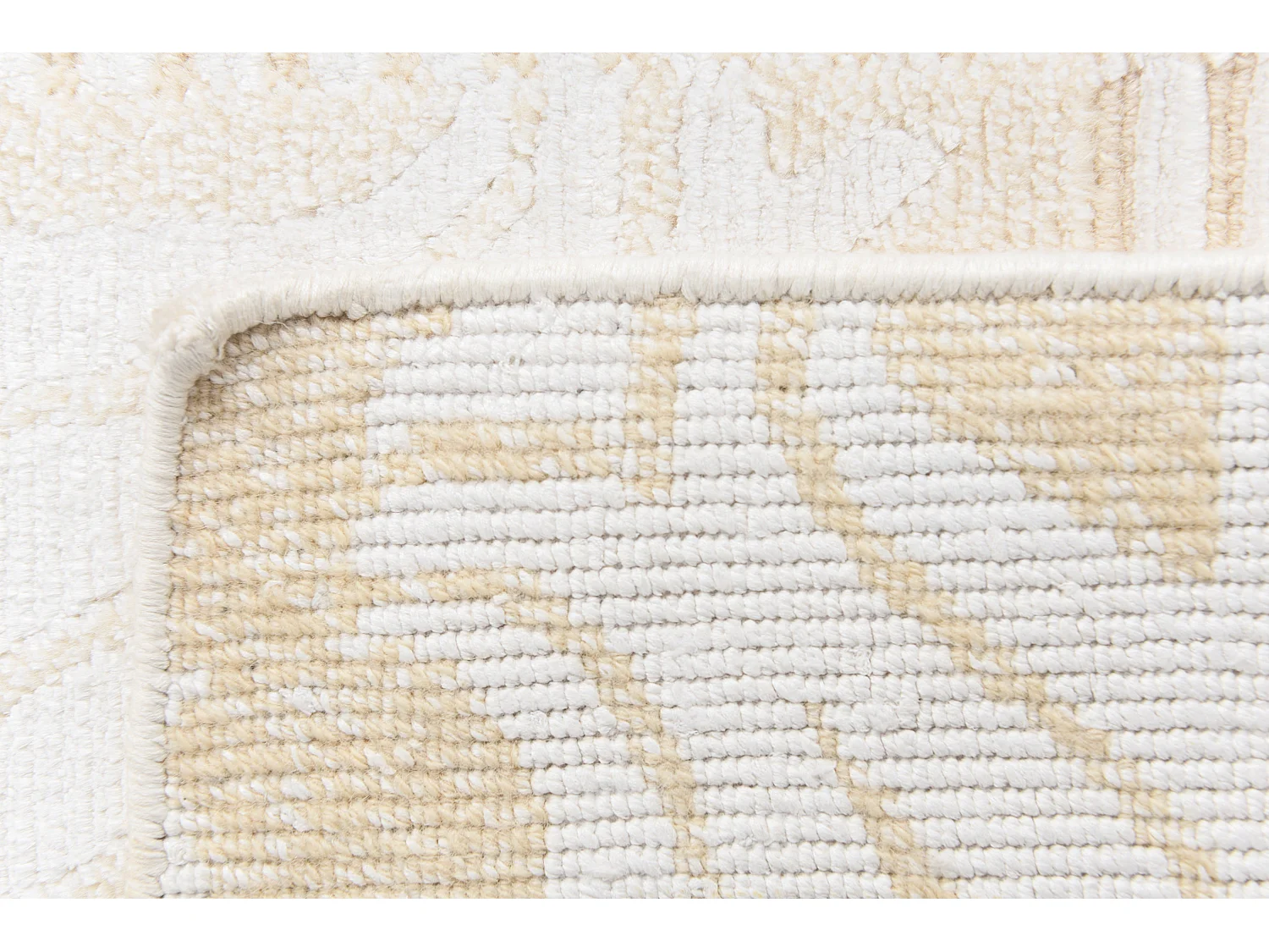 Läufer-Wollteppich 79x302 Beige Darya